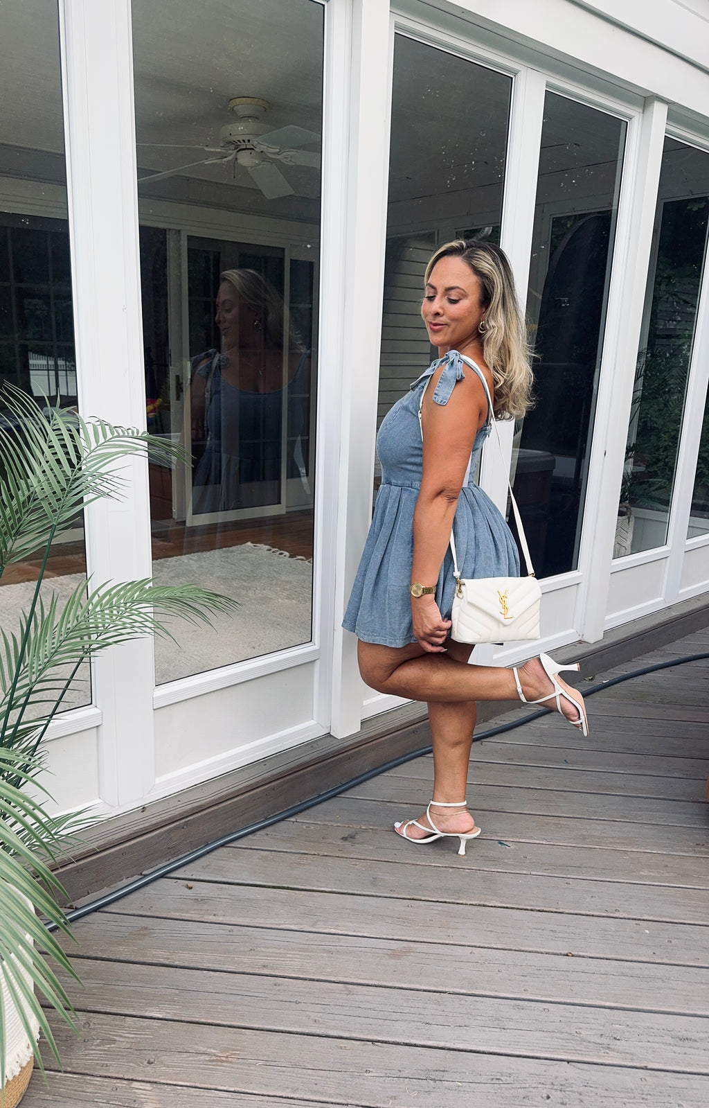 Denim Romper