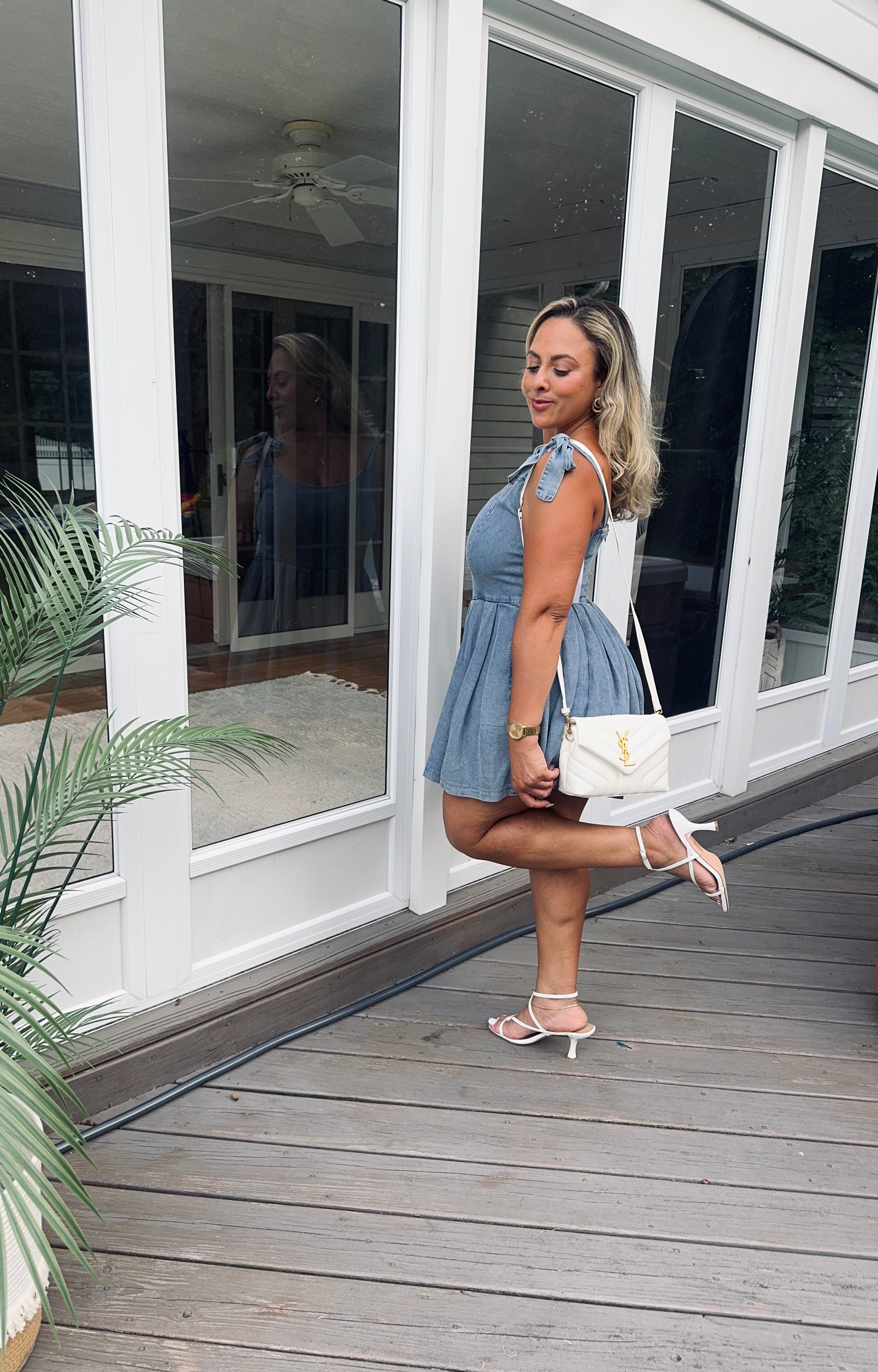 Denim Romper