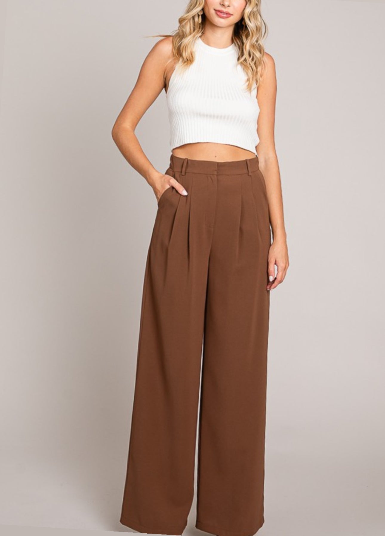 Cafe Wide Leg Trousers