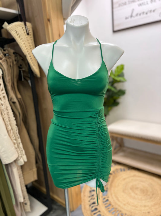 Green Body Con Dress