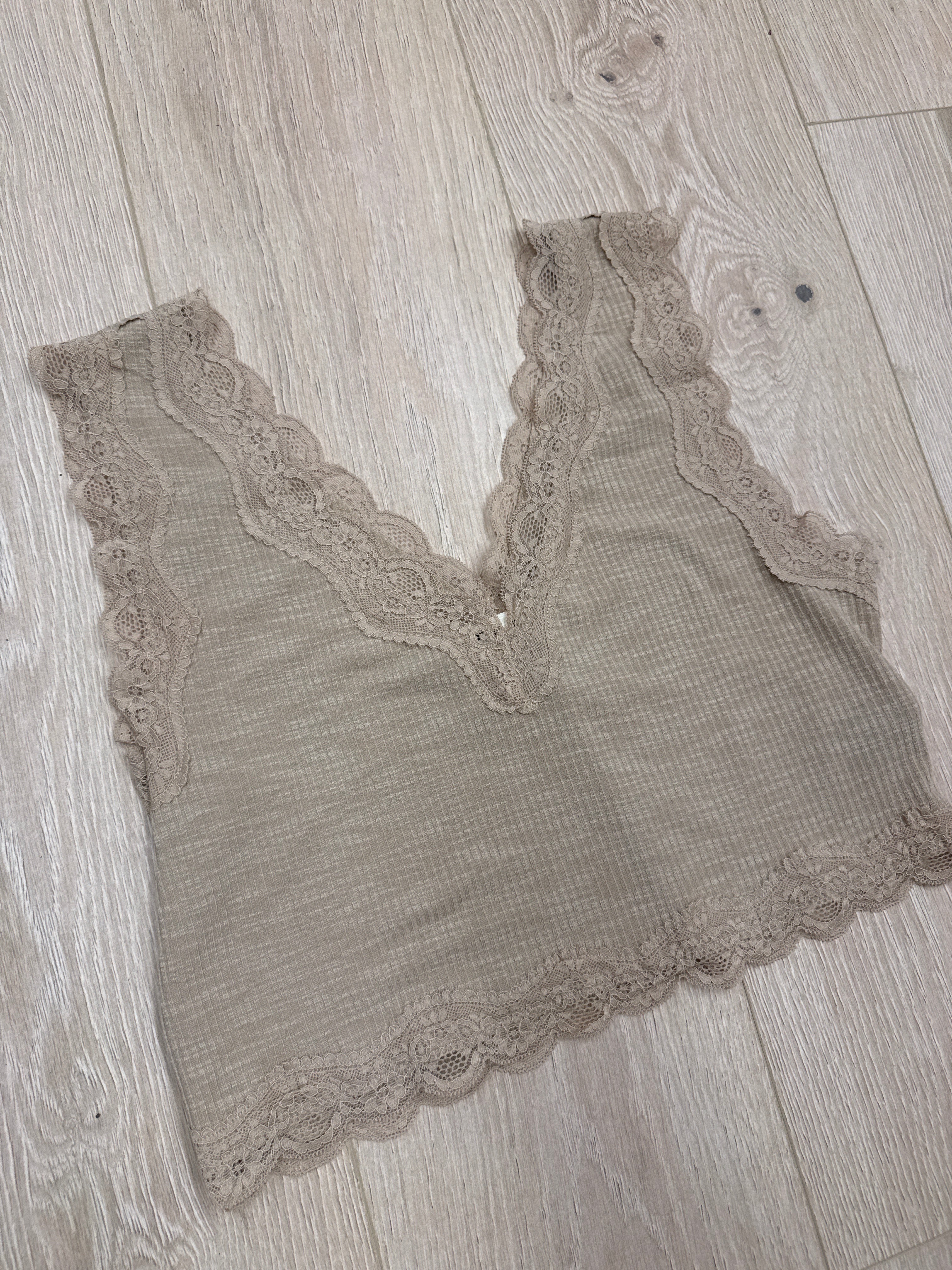 Lace Latte Tank Top
