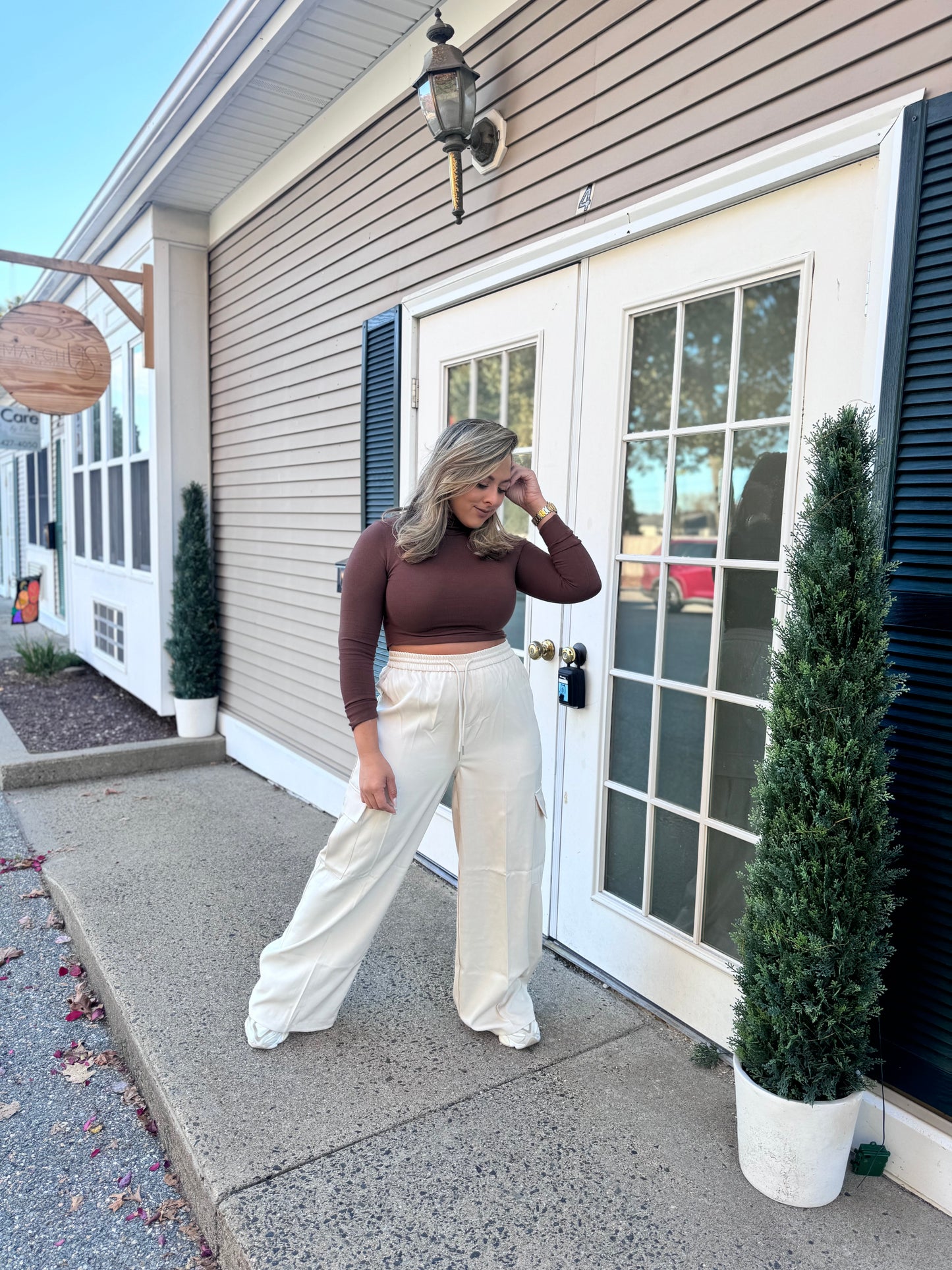 Classic Basic Everyday Turtleneck Crop