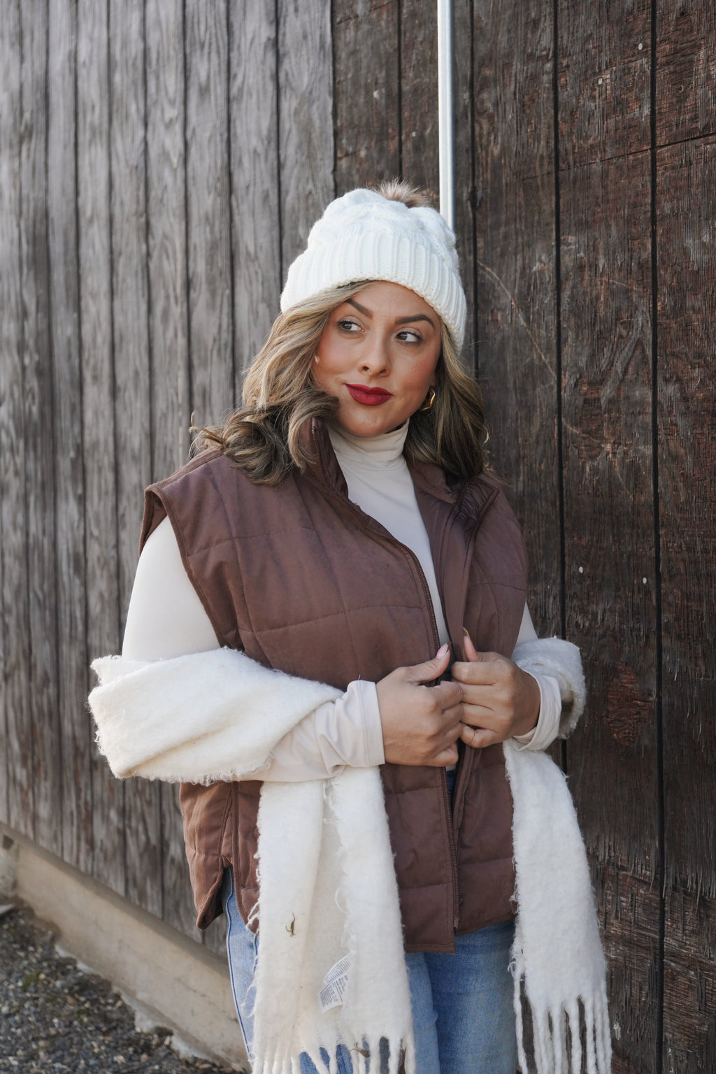 Classic Brown Puffer Vest