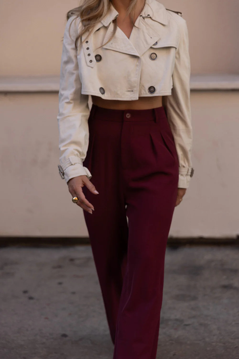 Burgundy Trousers