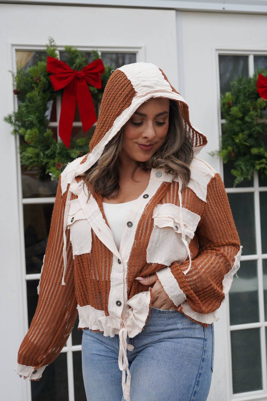 Burnt Orange Cardigan