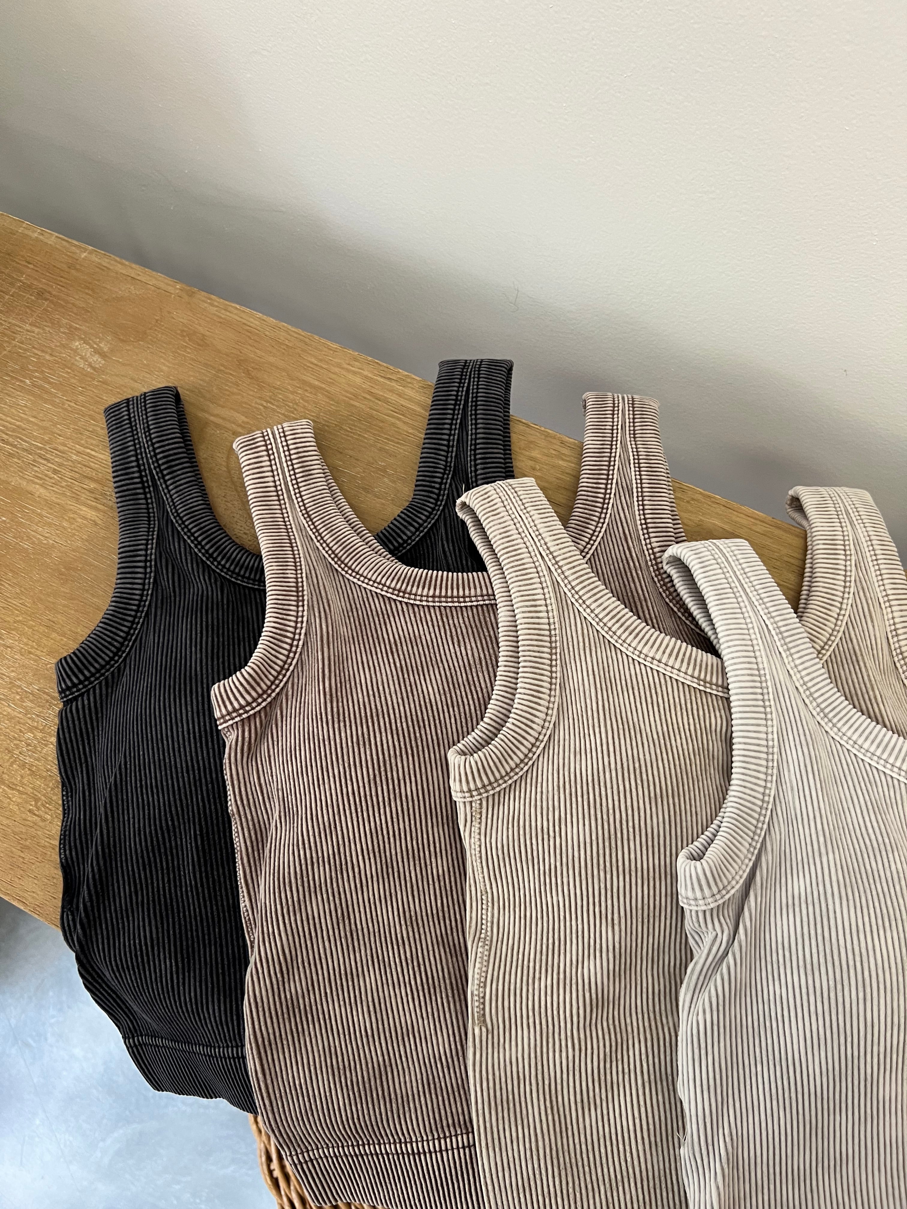Ribbed Padded Tank Top