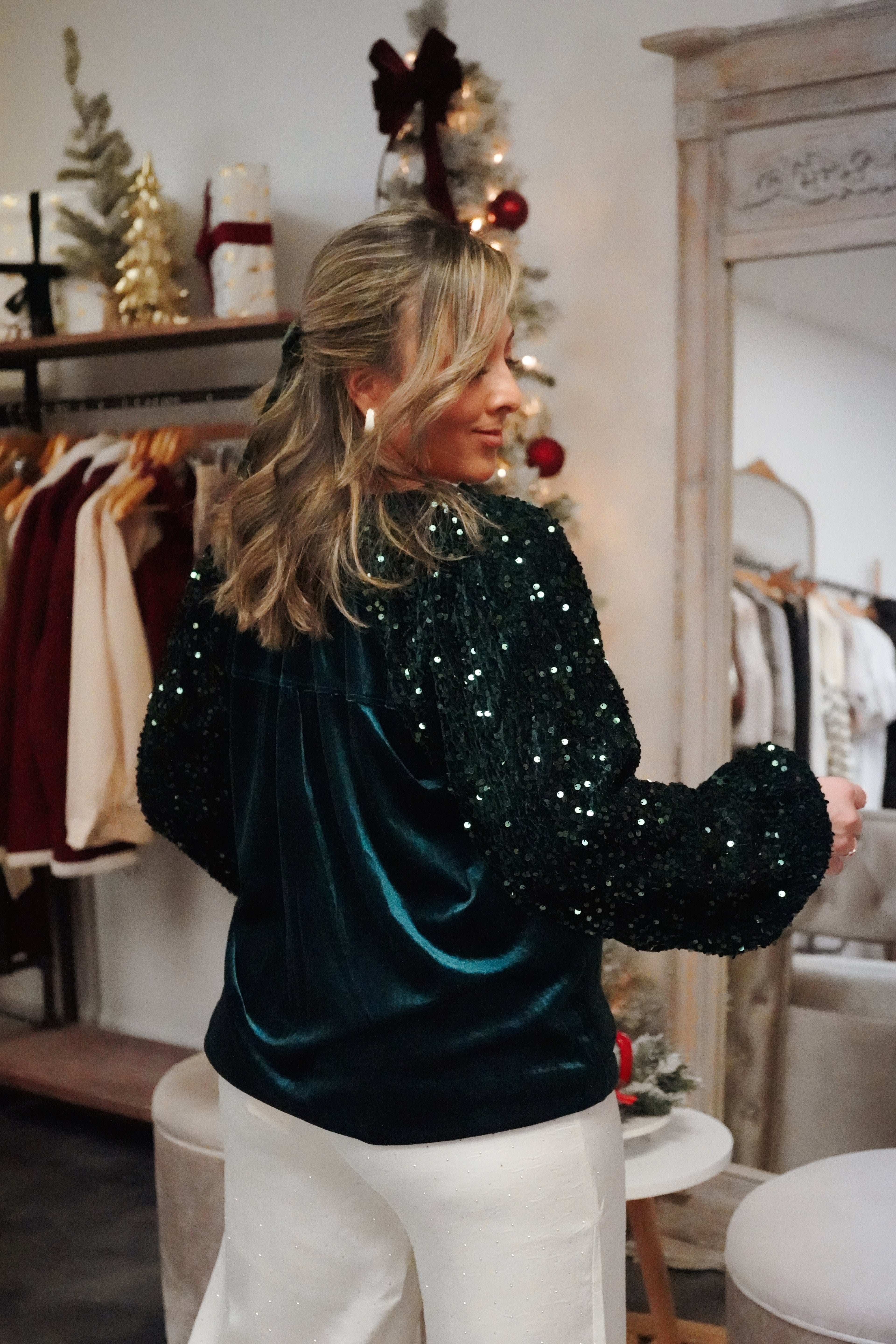 Under the Mistletoe Blouse