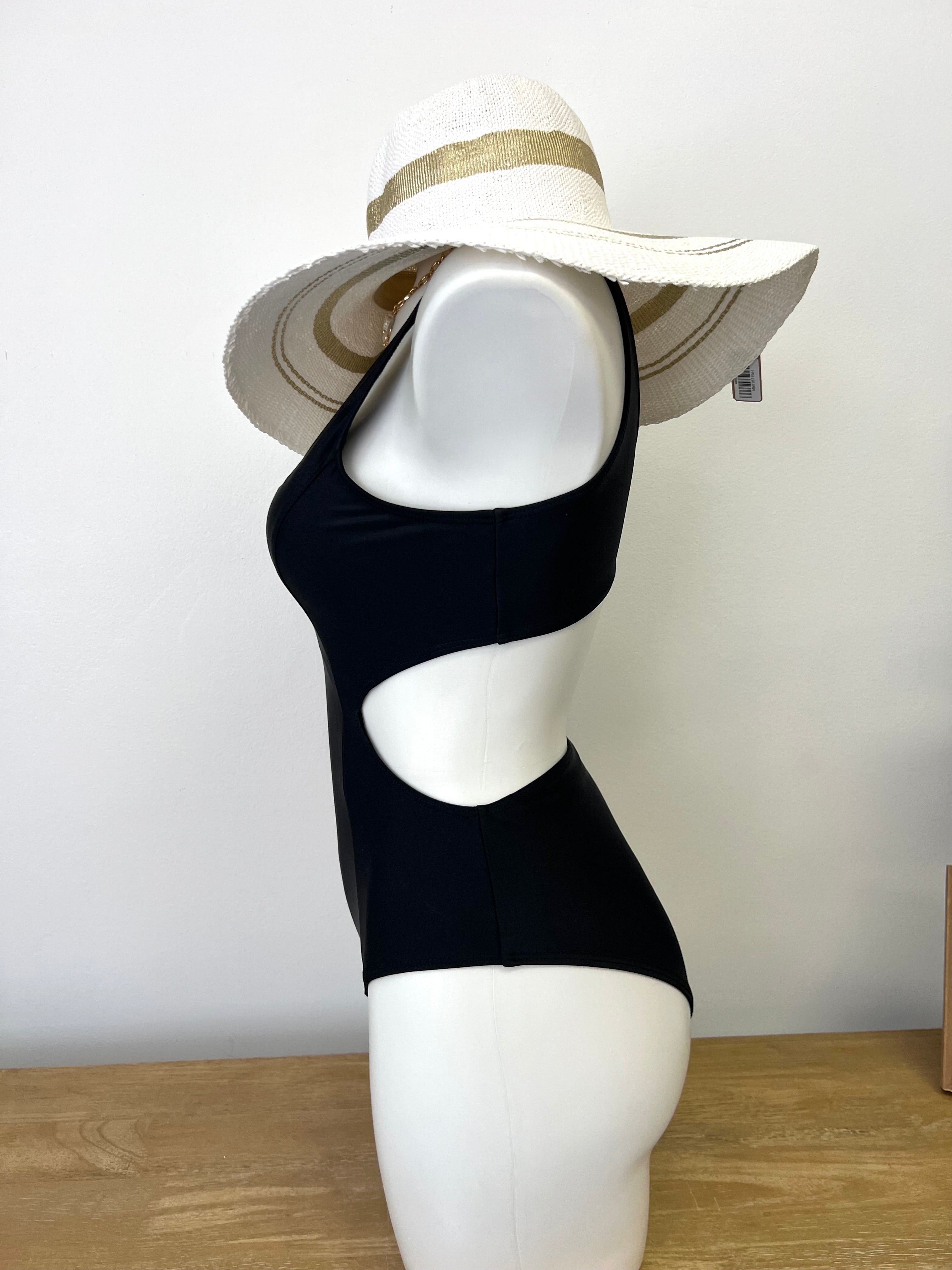 Black Split One Piece