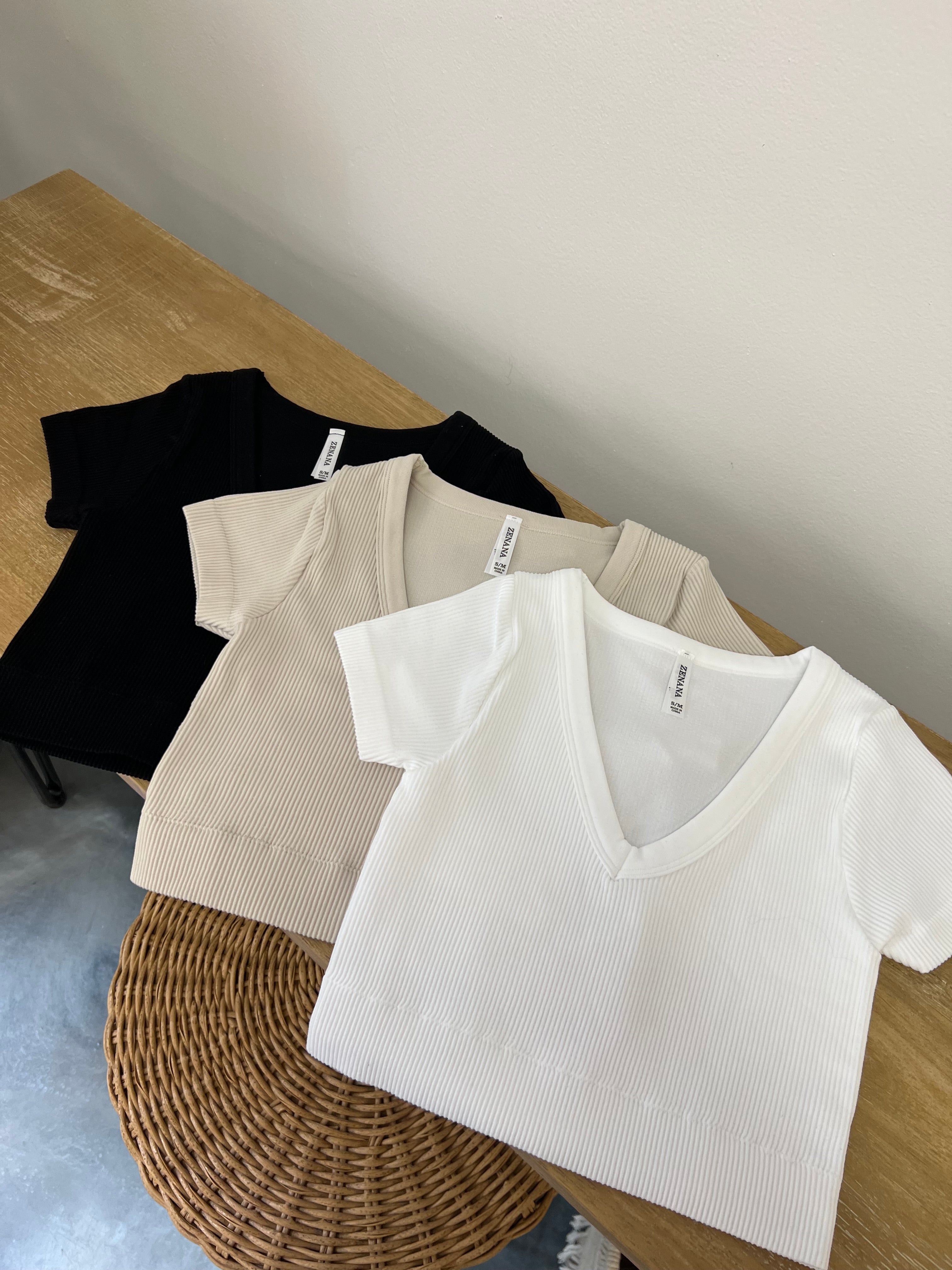 V-Neck Crop Top