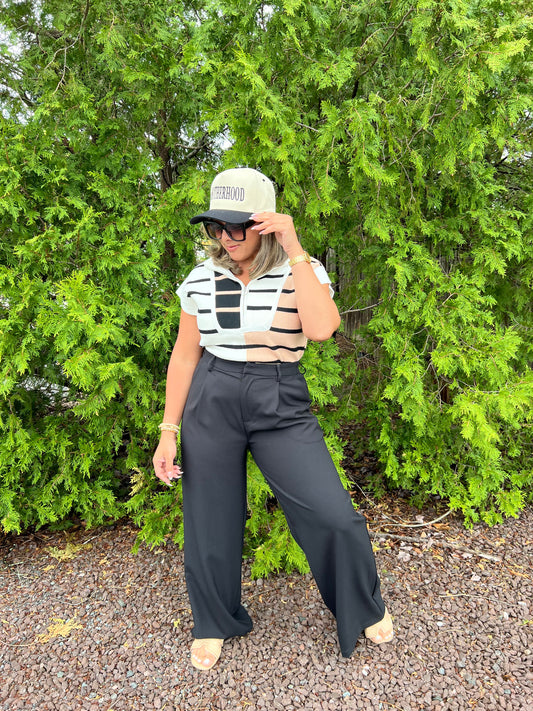 Stripe Color Block Top