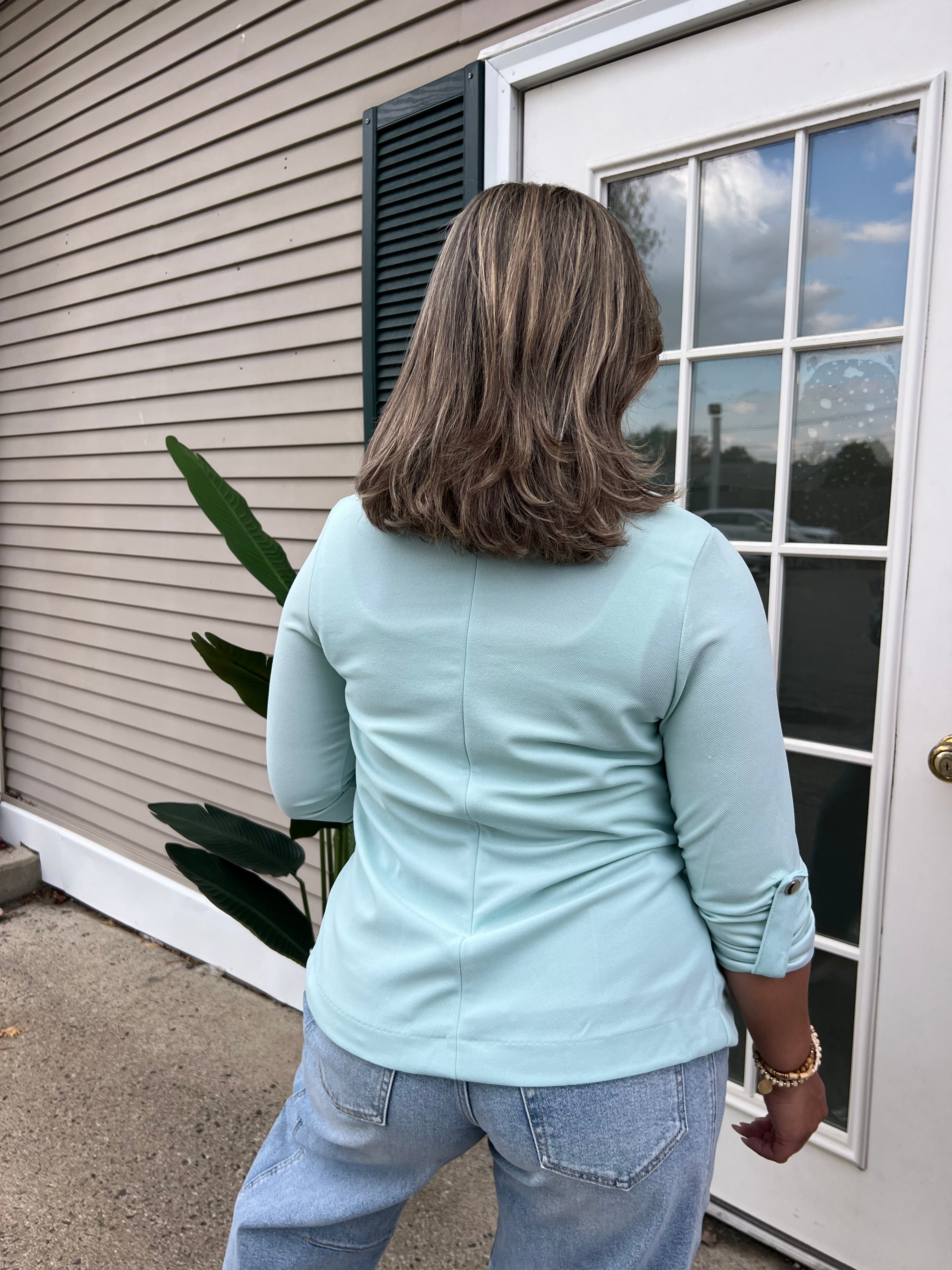 Haute Monde Teal Blazer