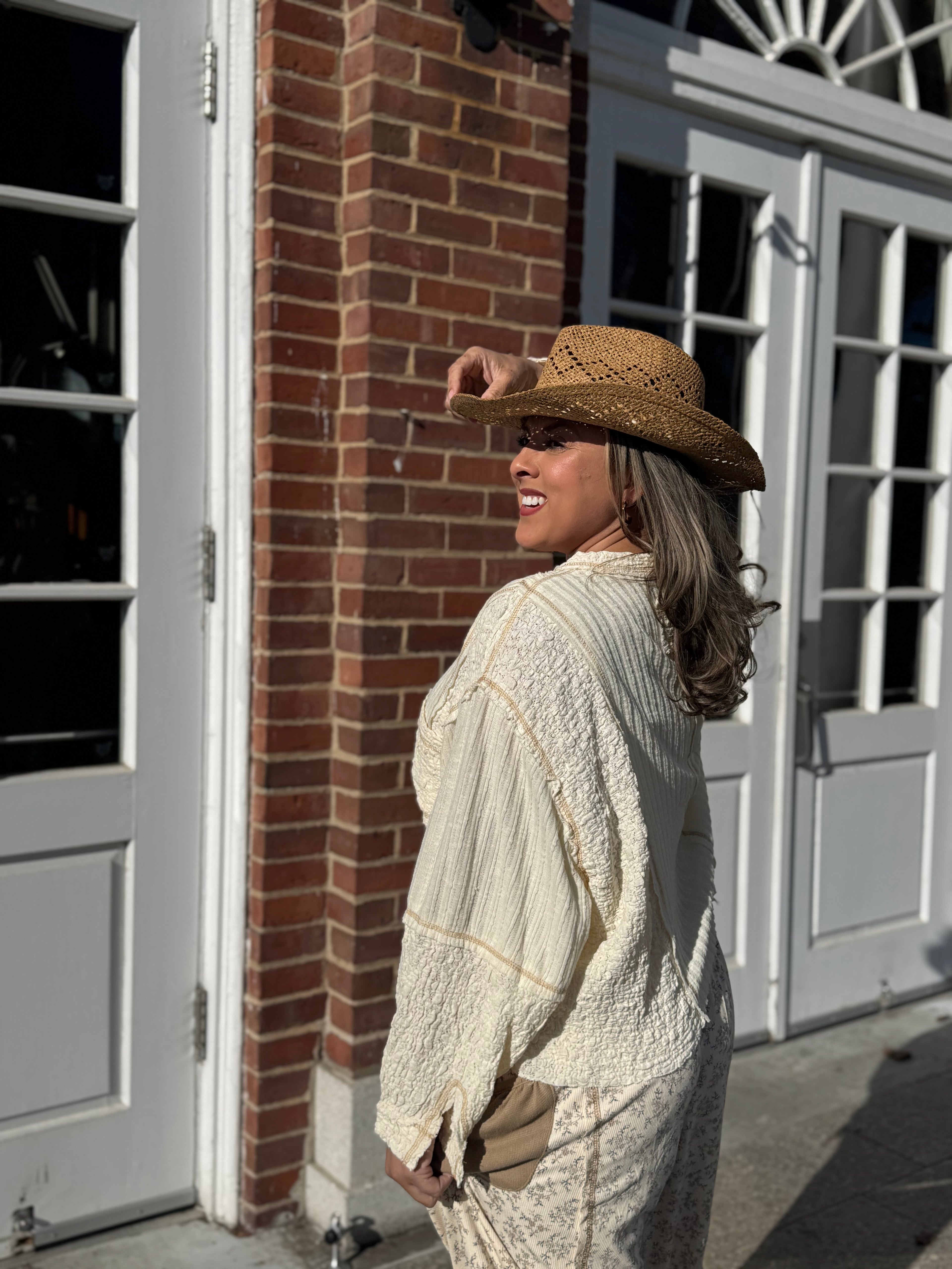 Oversized Natural Top