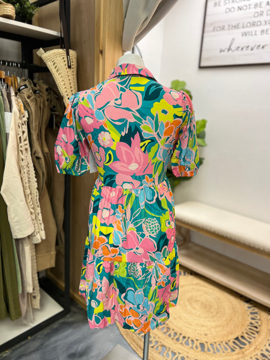 Vacation Button Up Dress
