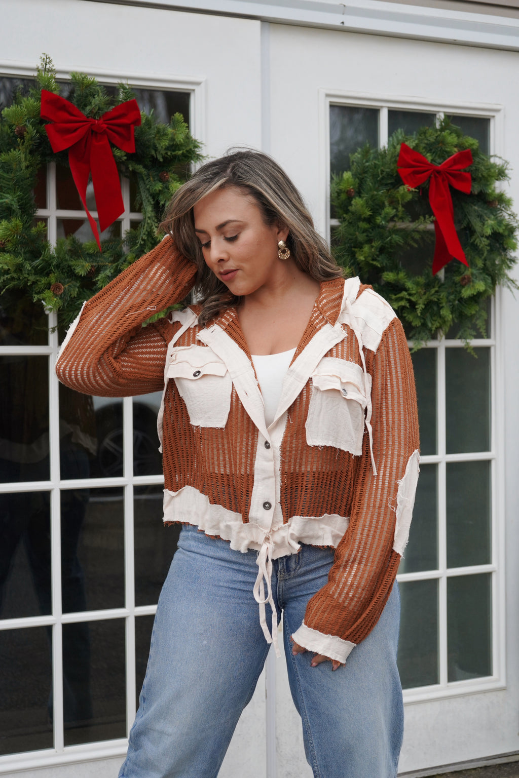 Burnt Orange Cardigan
