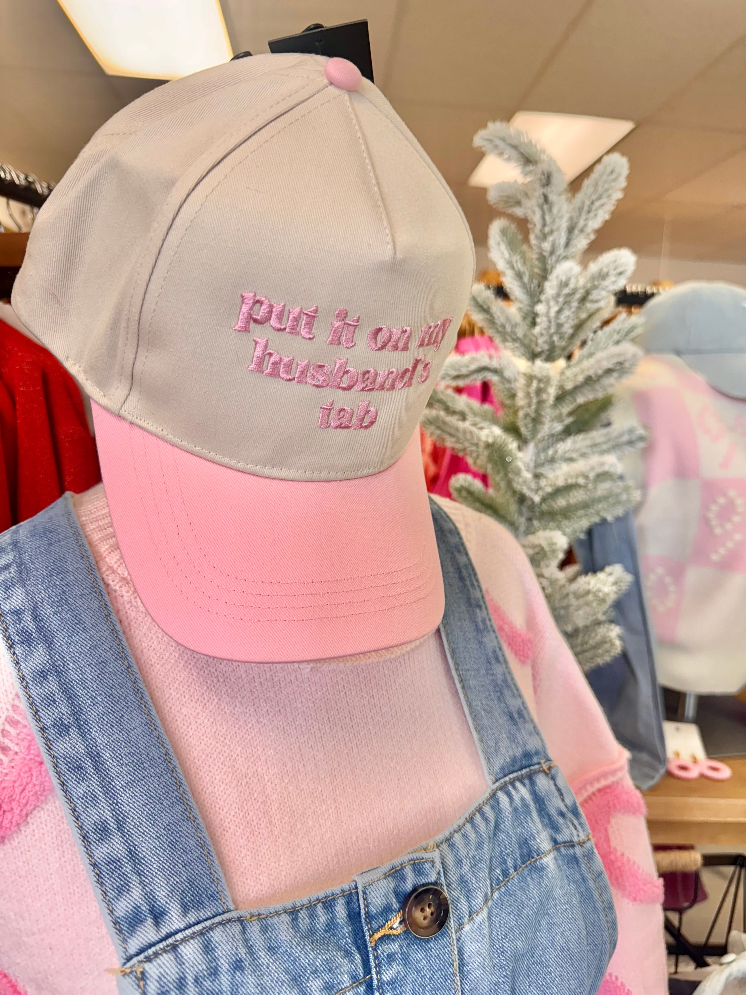 Put it on my Husbands Tab Cap