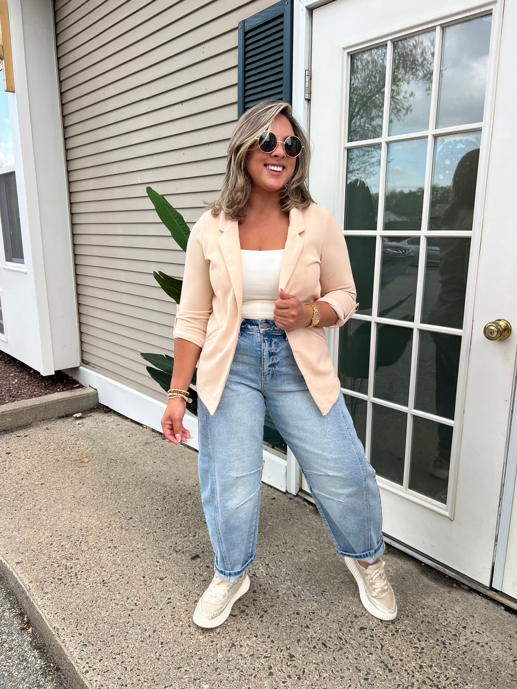 Haute Monde Tan Blazer