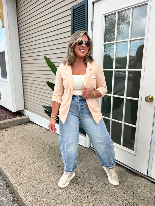 Haute Monde Tan Blazer