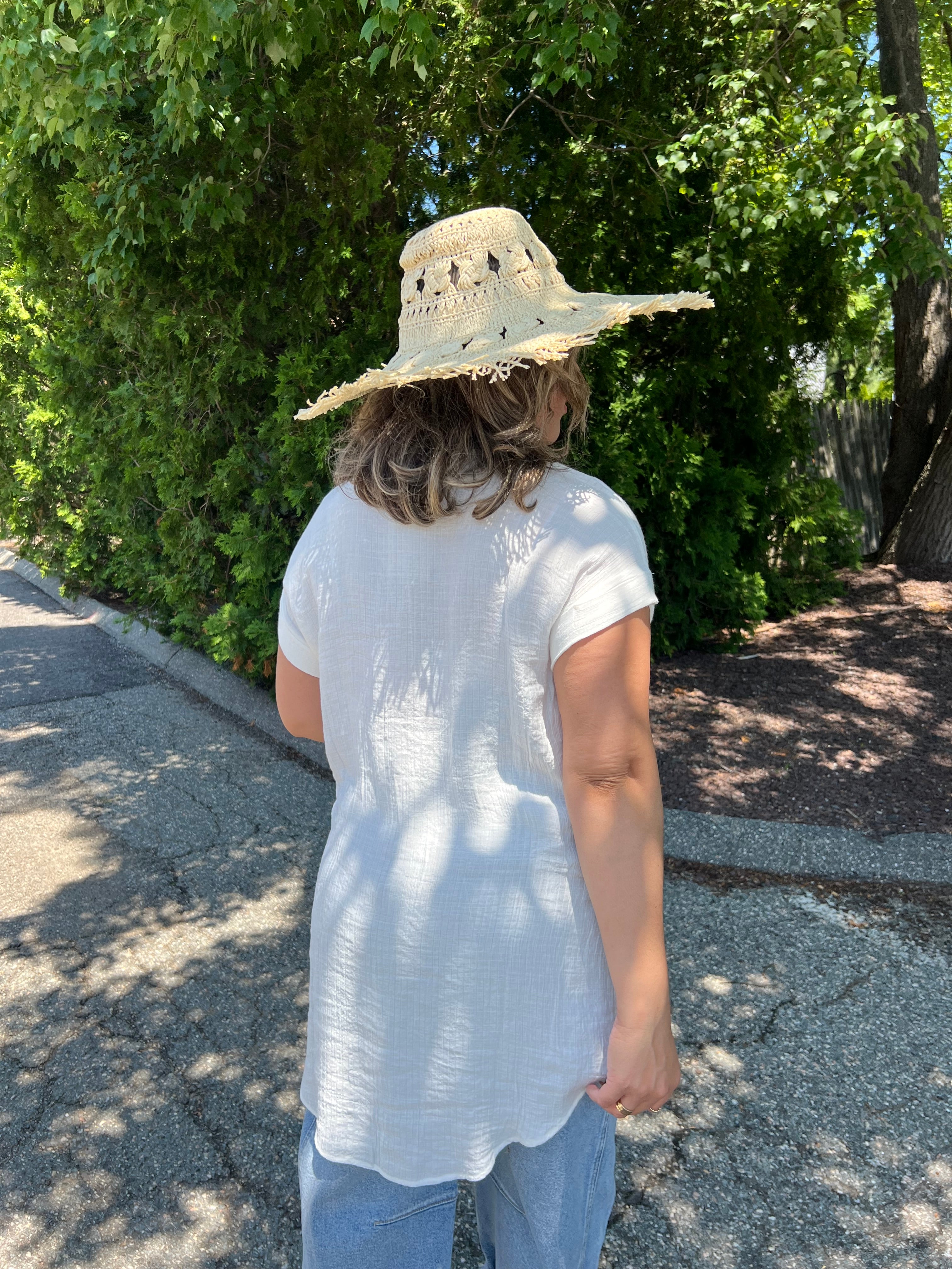 White Beach Cover Up