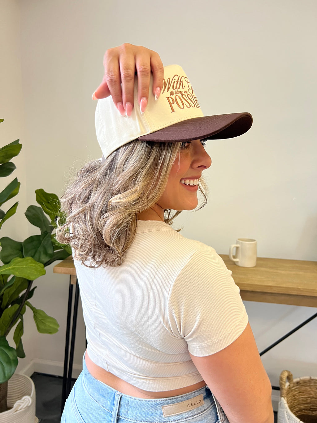 With God All Things are Possible Hat
