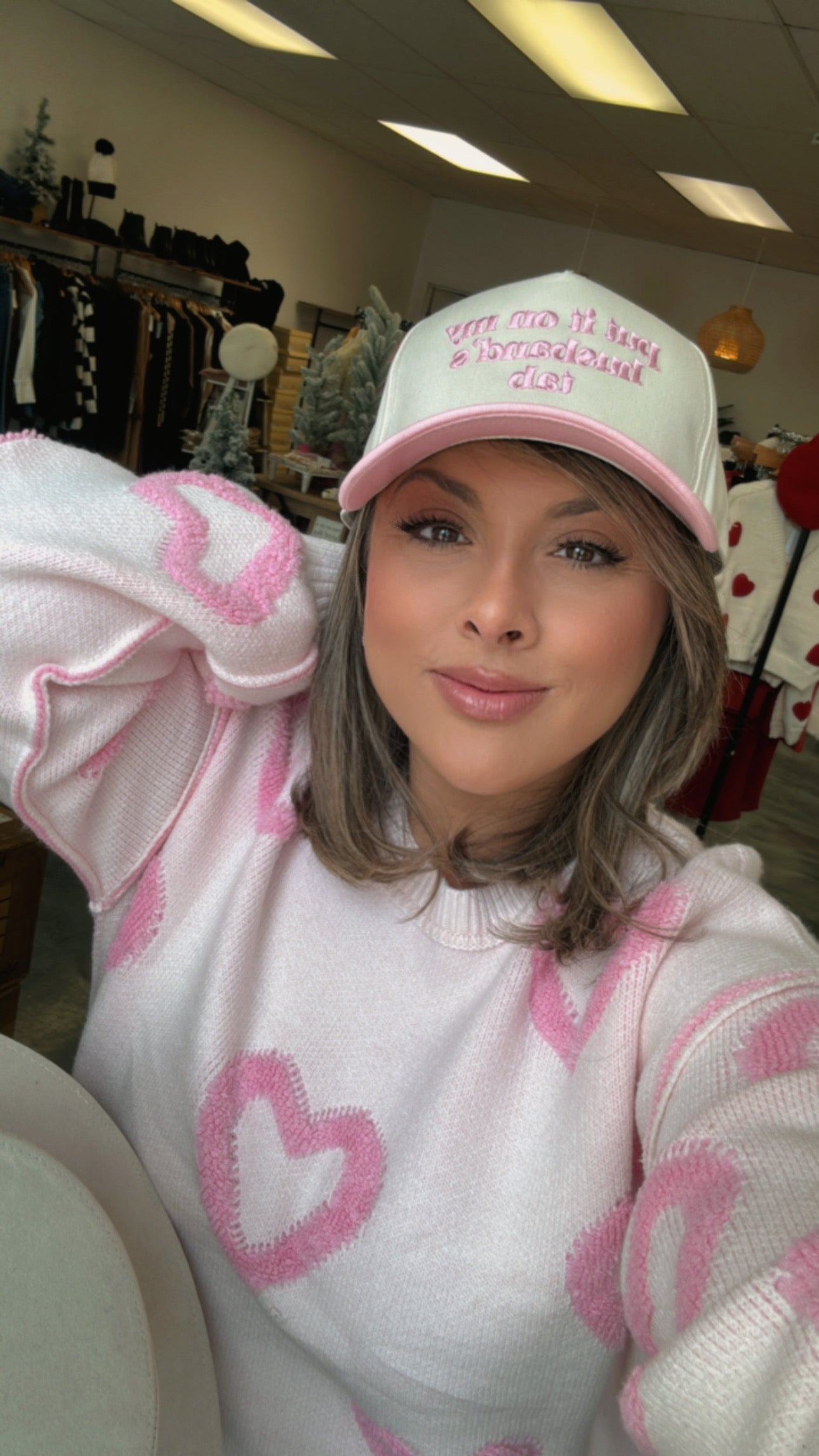 Put it on my Husbands Tab Cap