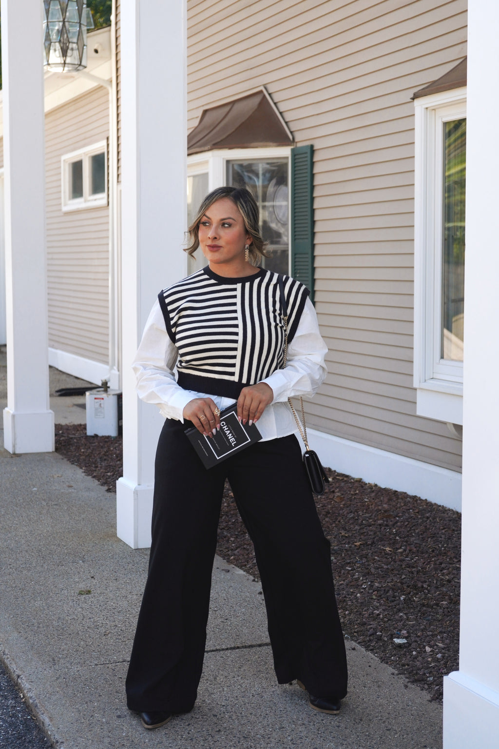 Striped Layered Sweater