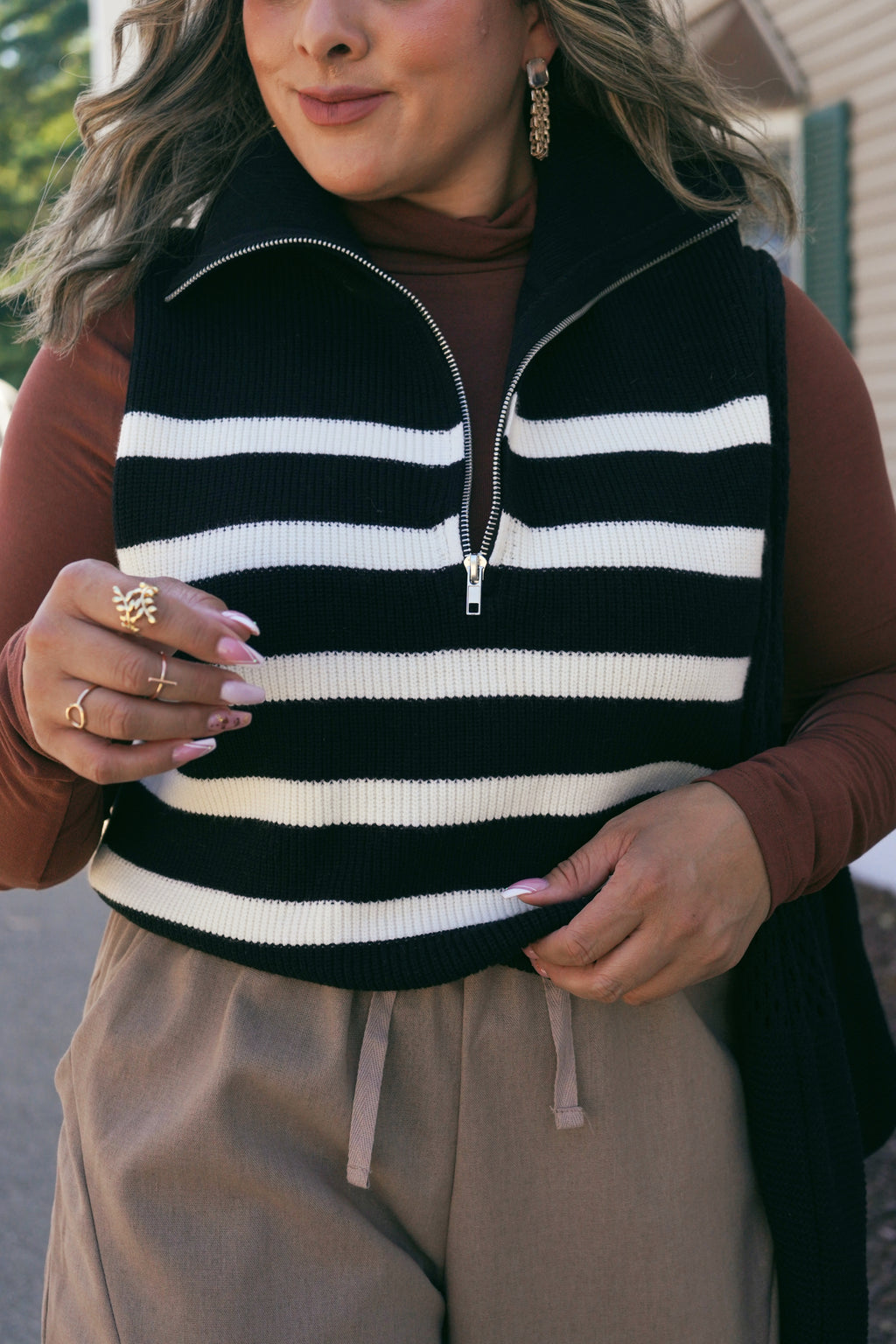 Quarter Zip Sweater Vest