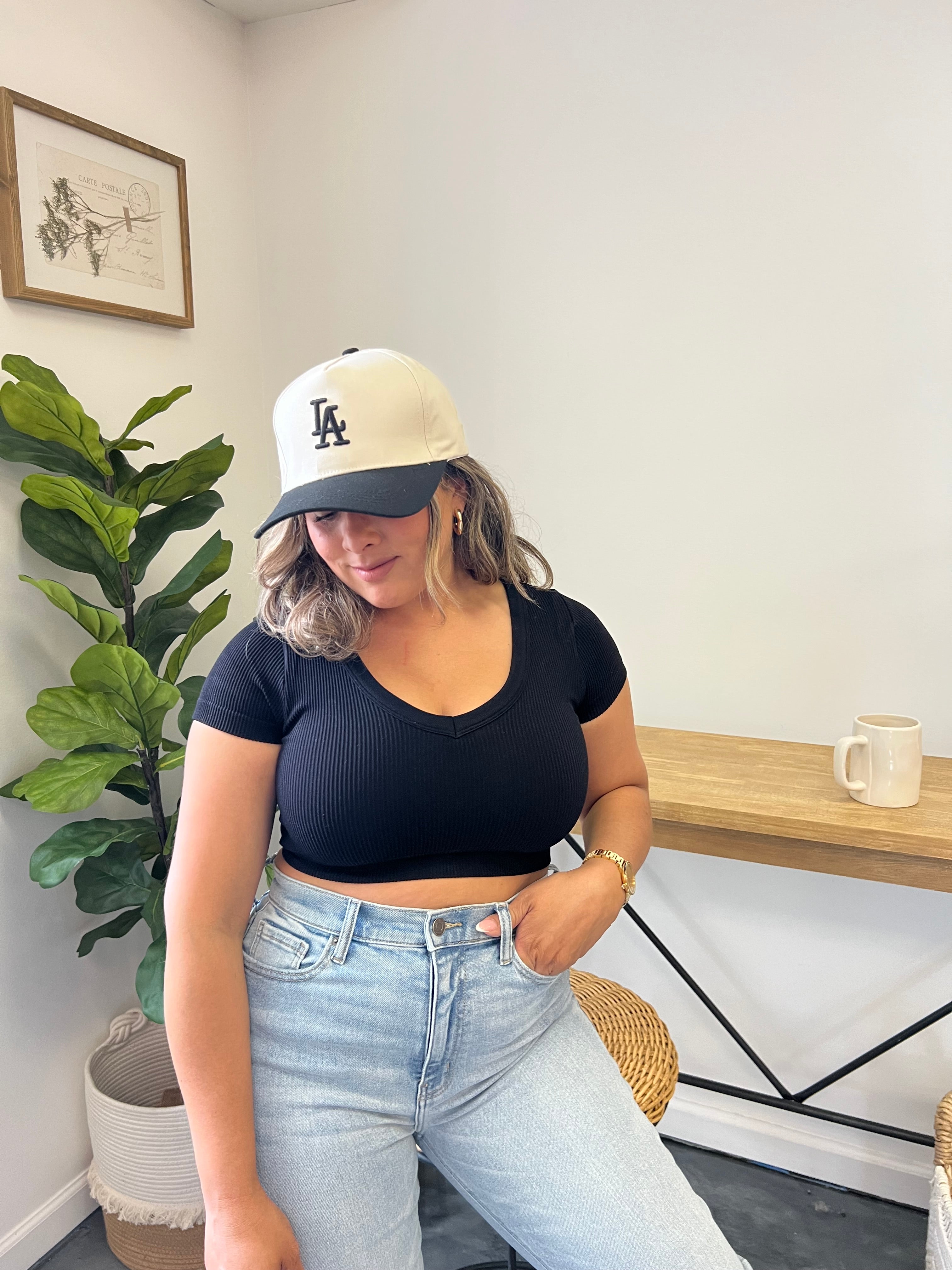 V-Neck Crop Top