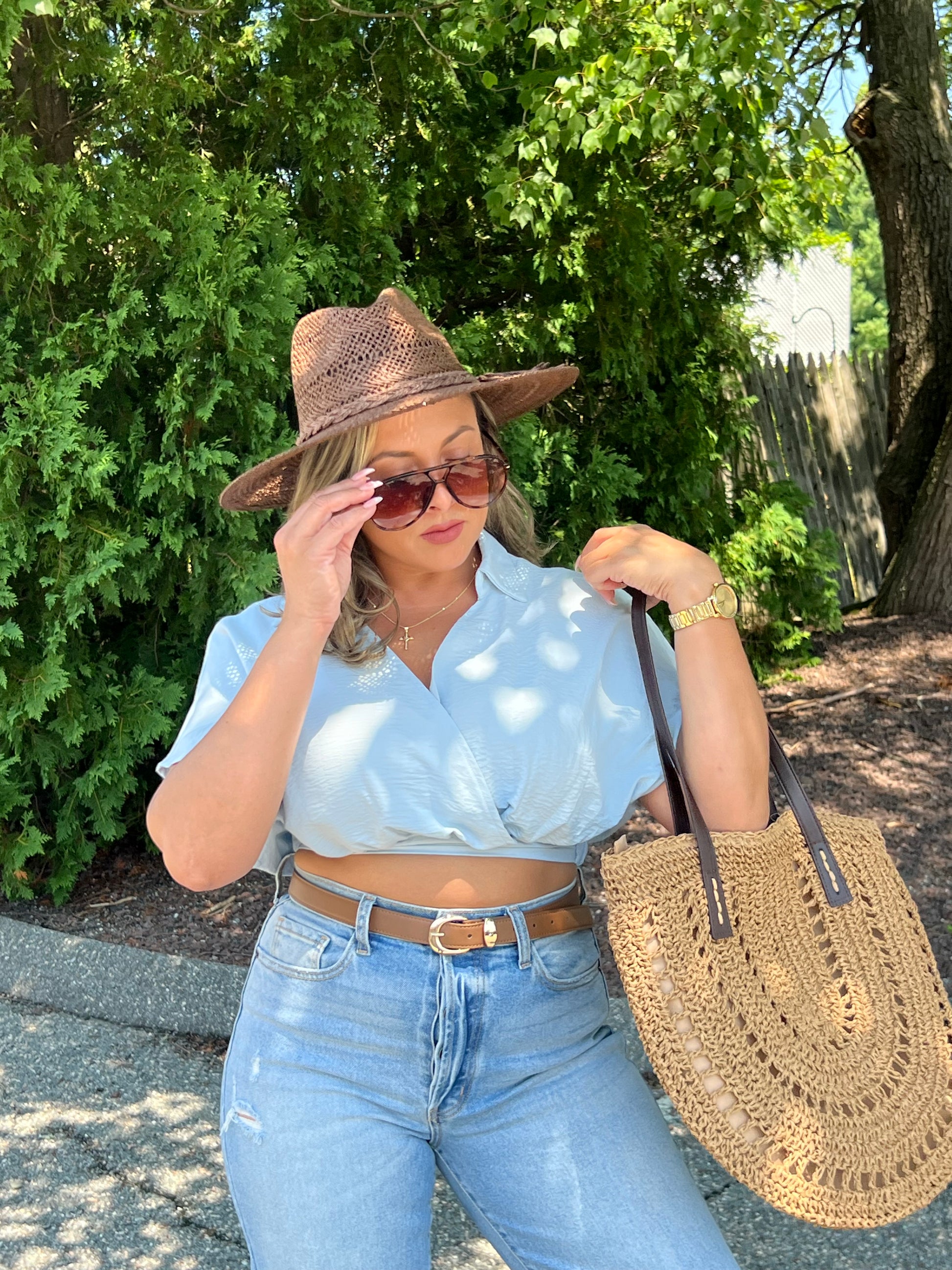 Cape Collard Crop Top