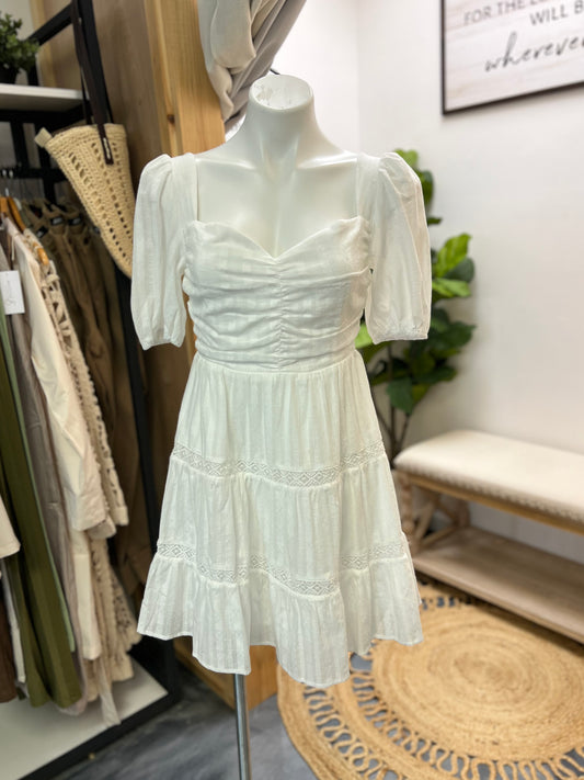 White Babydoll Mini Dress