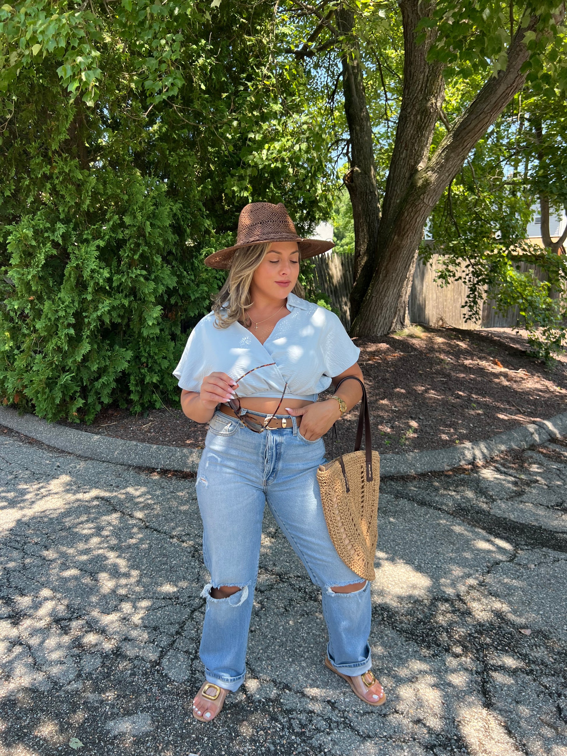 Cape Collard Crop Top