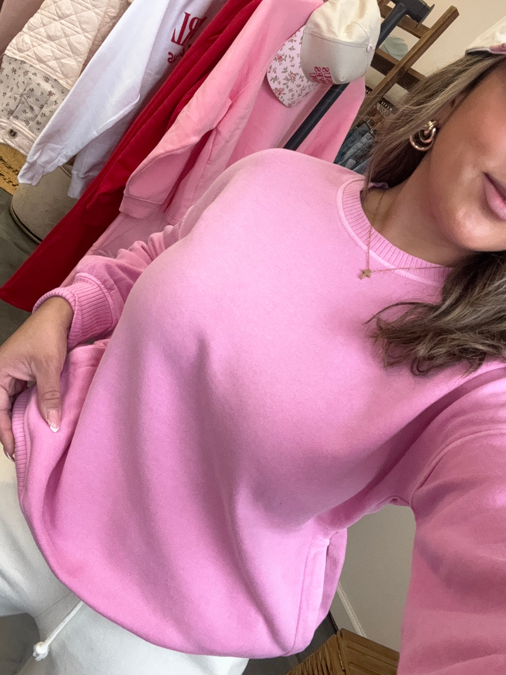 Cozy In Pink Sweater