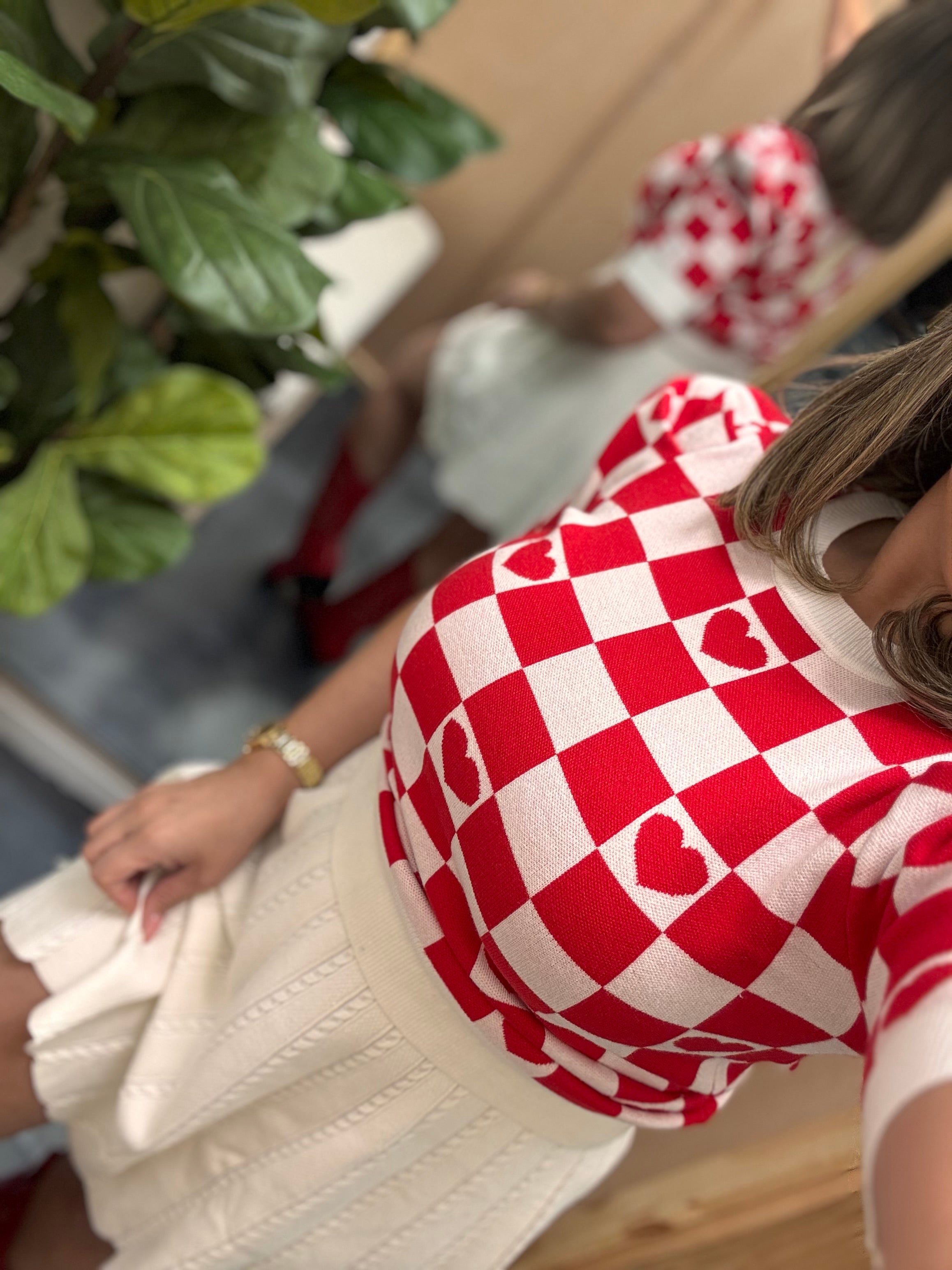 Loved Sweater Short Sleeve Top