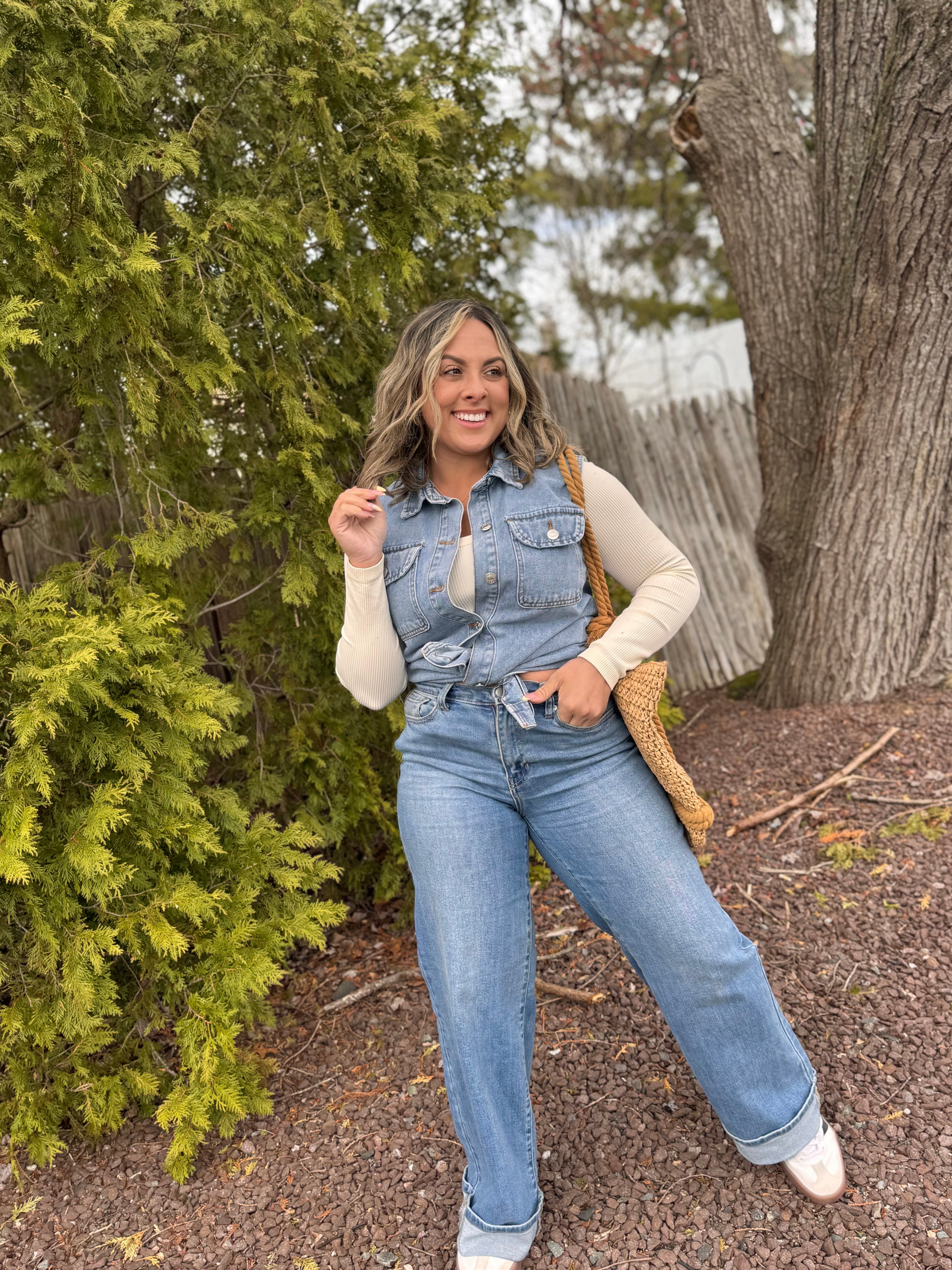 Sleeveless Denim Vest