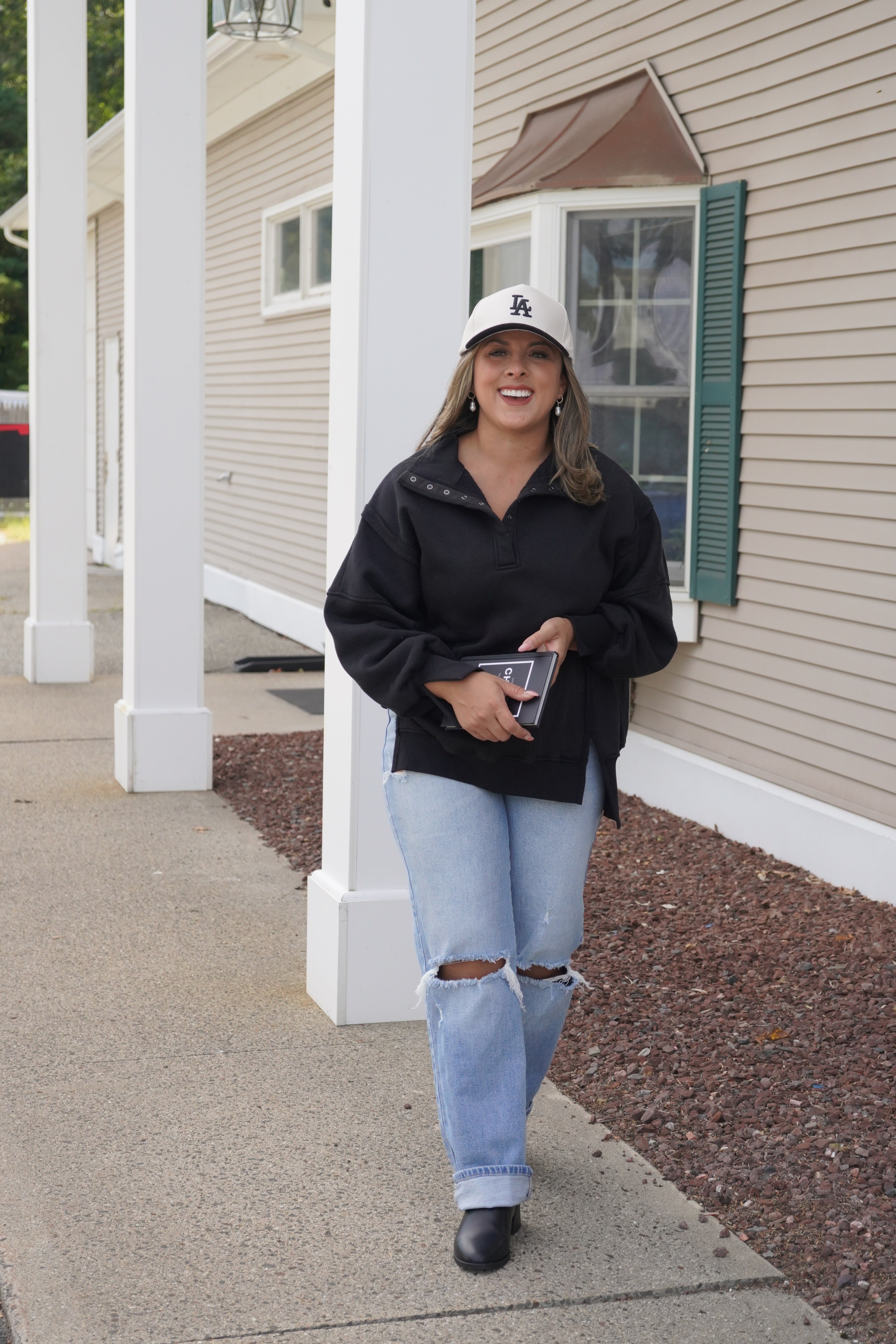 Quarter Button Sweatshirt