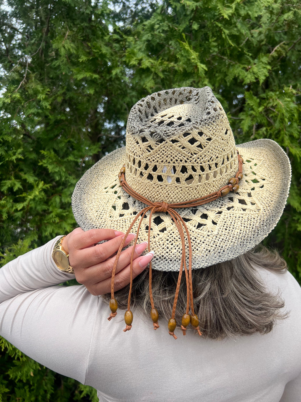 Cowgirl Grey Summer Hat