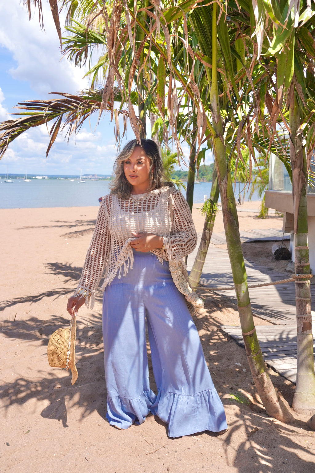 Wide Leg Linen Pants