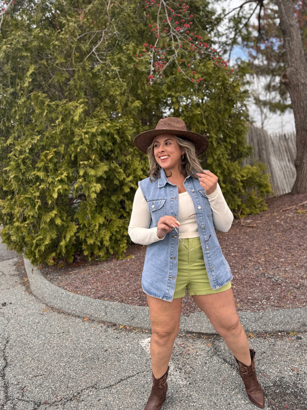 Sleeveless Denim Vest