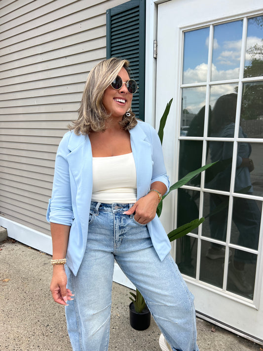 Haute Monde Blue Blazer