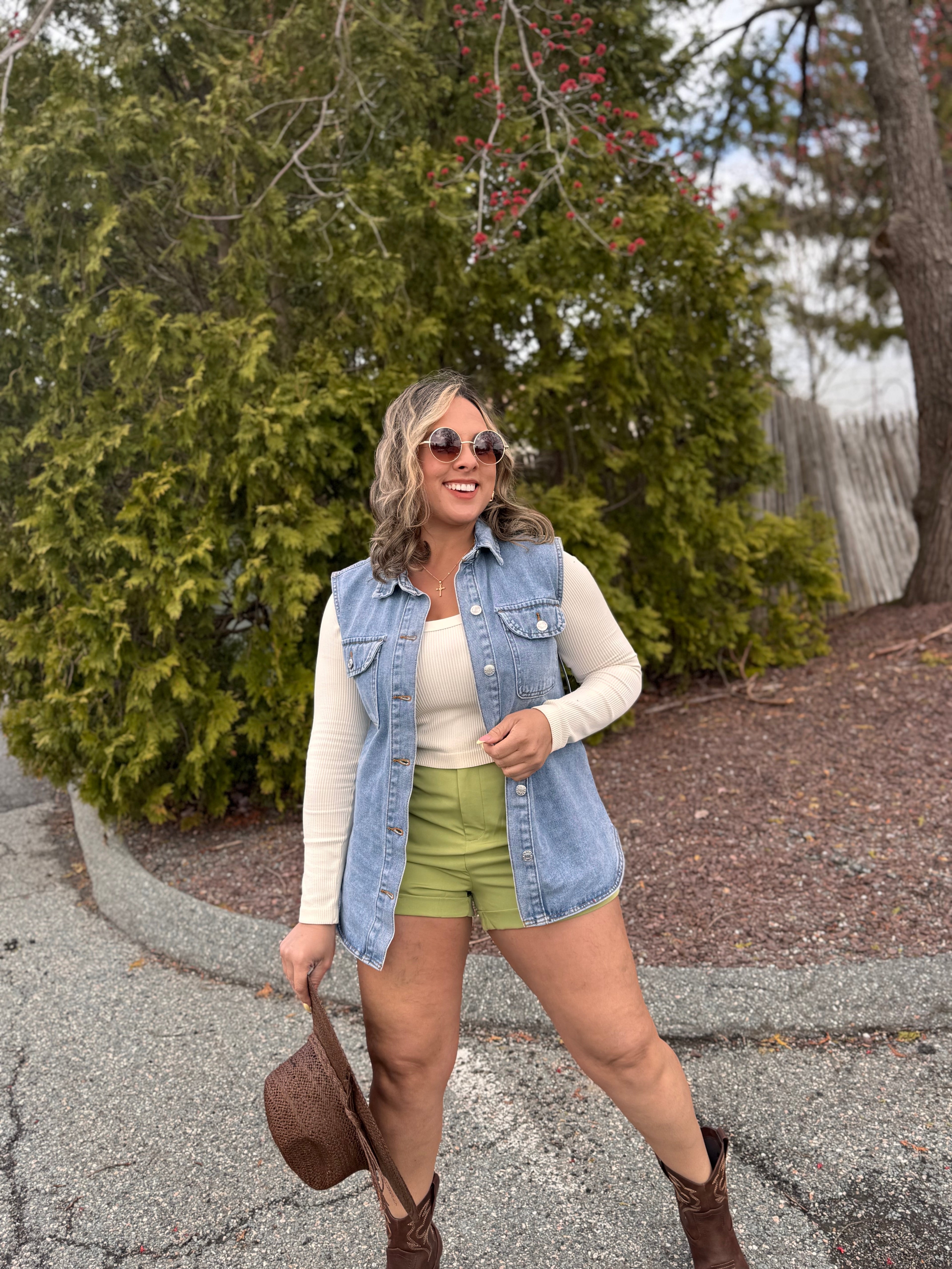 Sleeveless Denim Vest