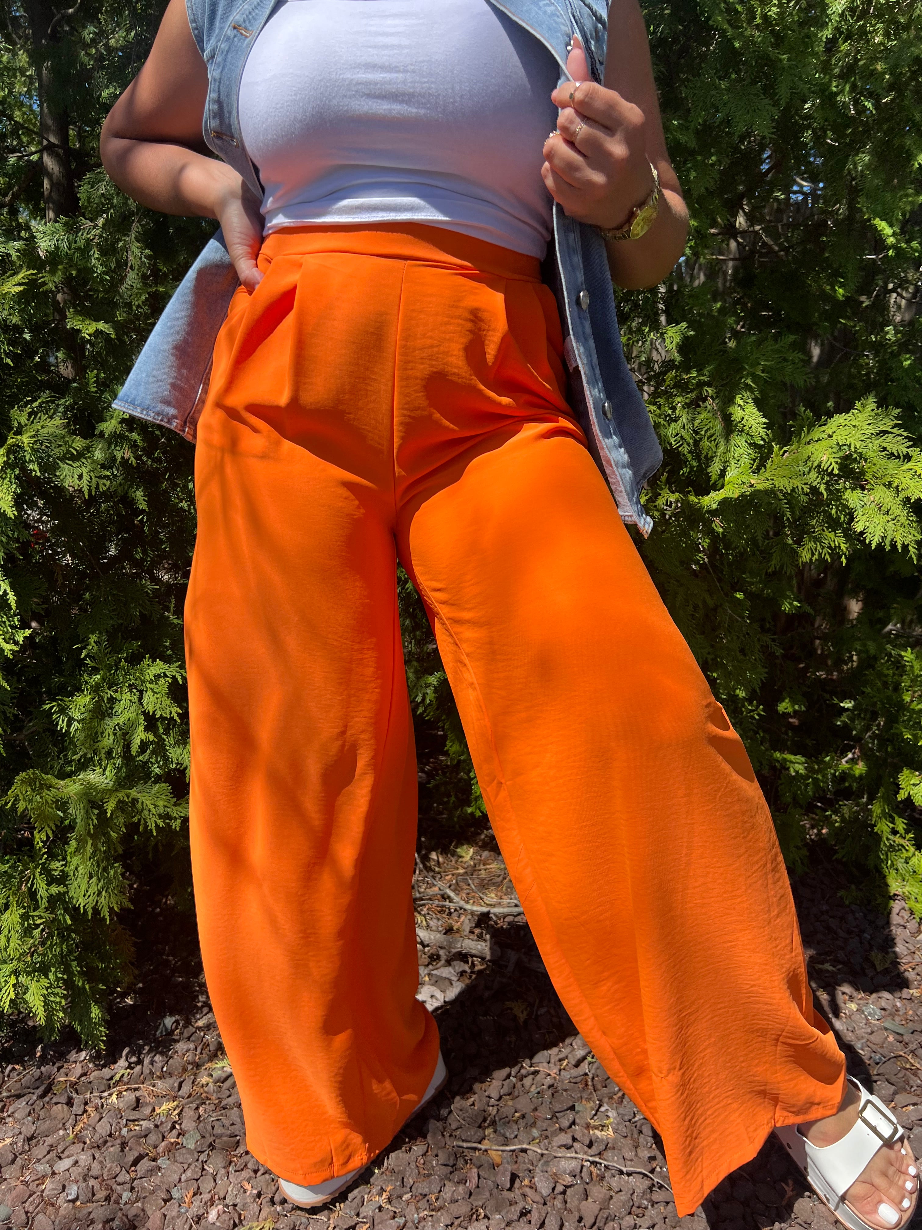 Stretch Silk Trousers