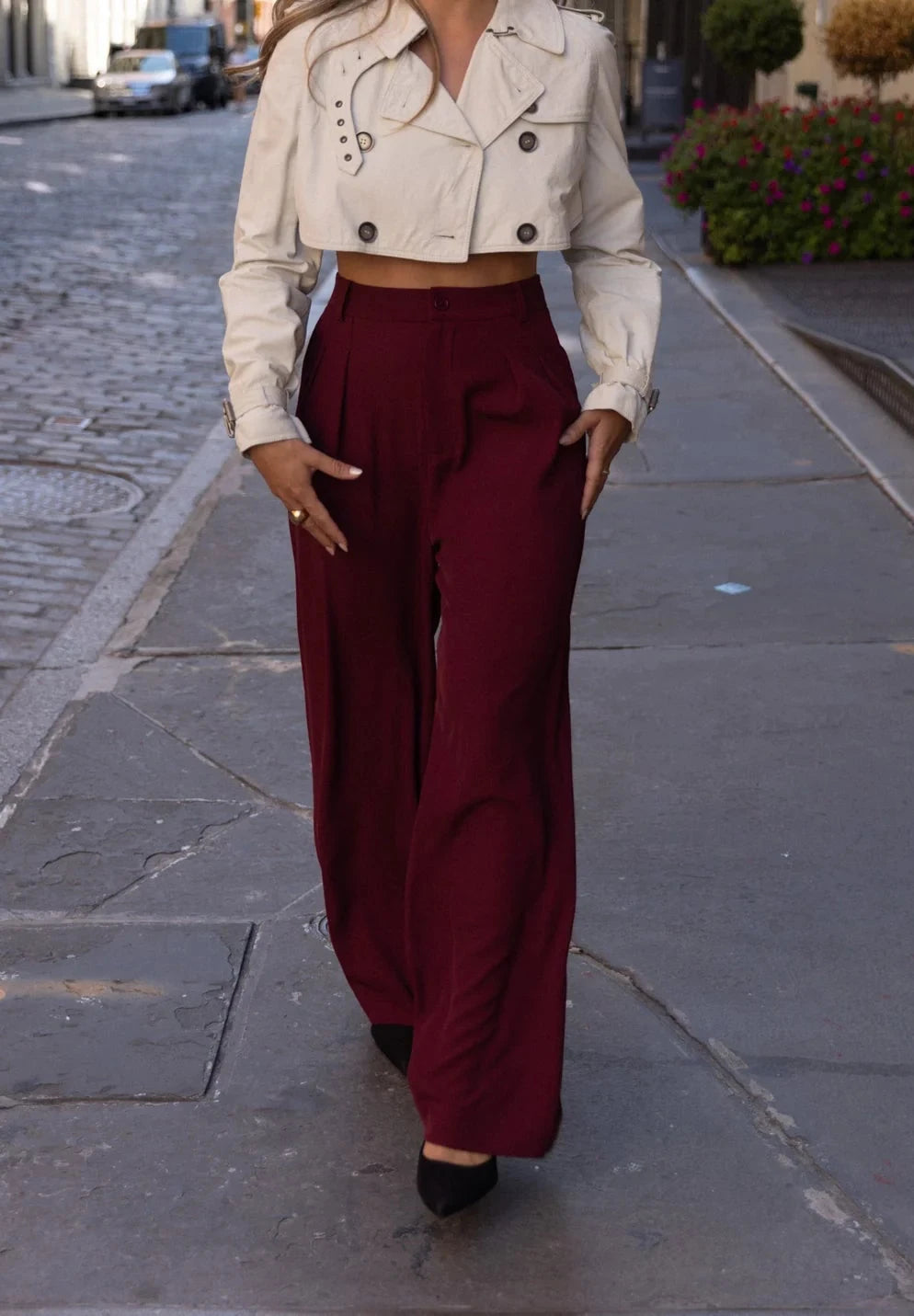 Burgundy Trousers
