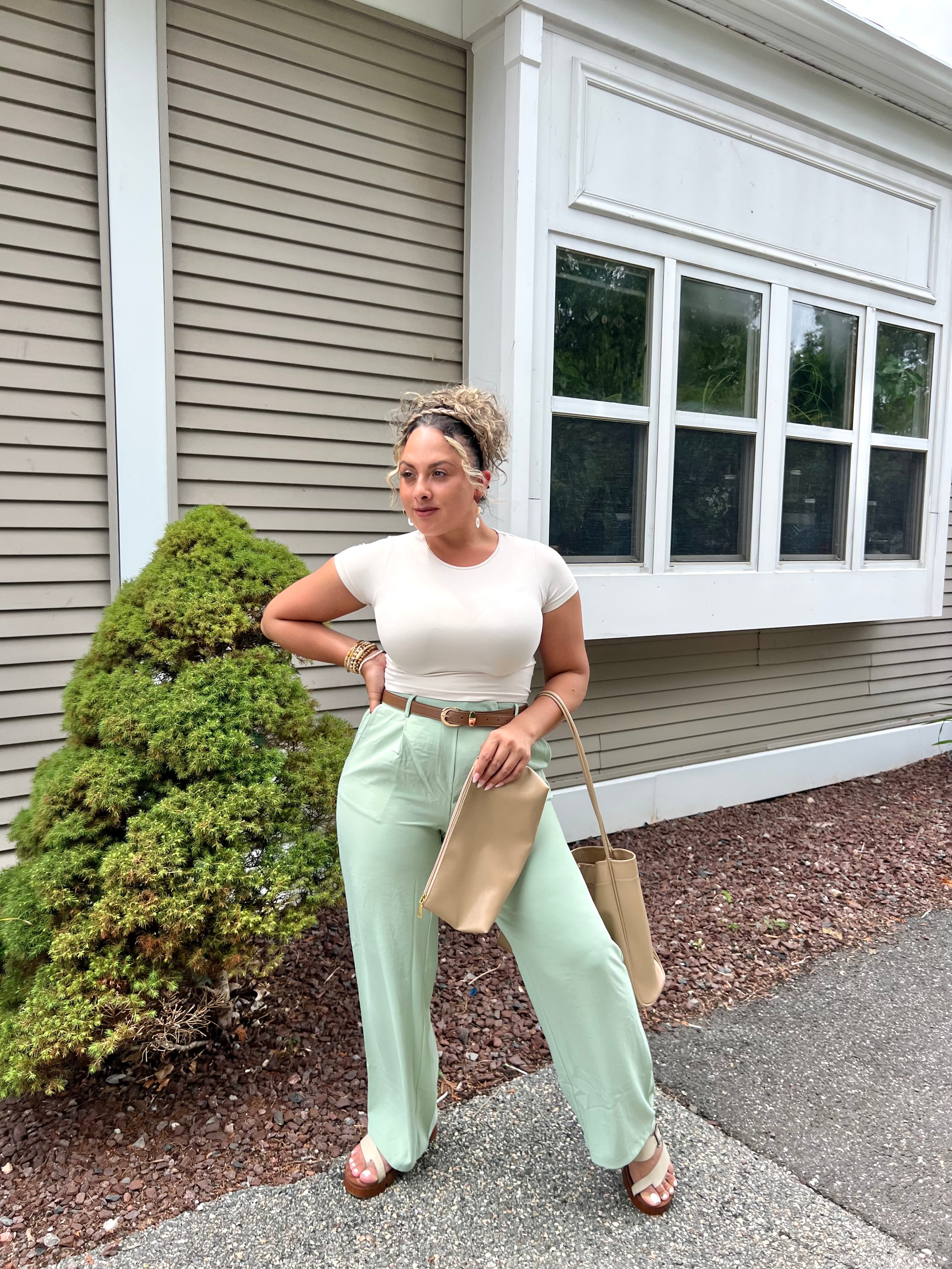 Casual Button Trousers