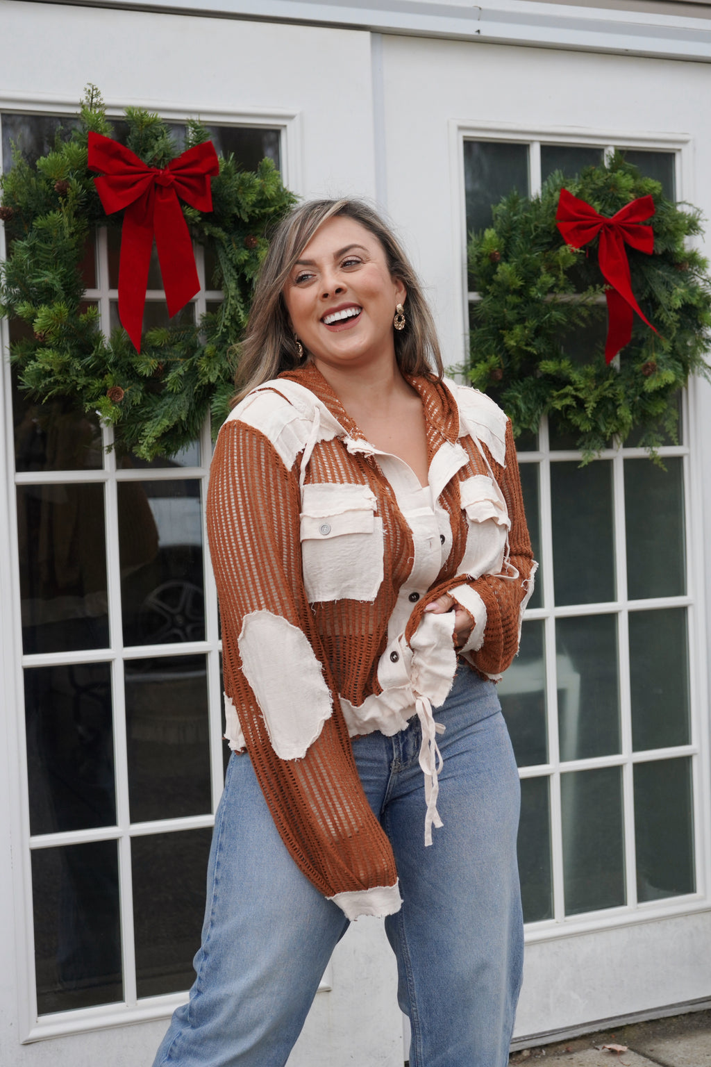 Burnt Orange Cardigan