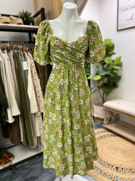 Green Spring Maxi Dress