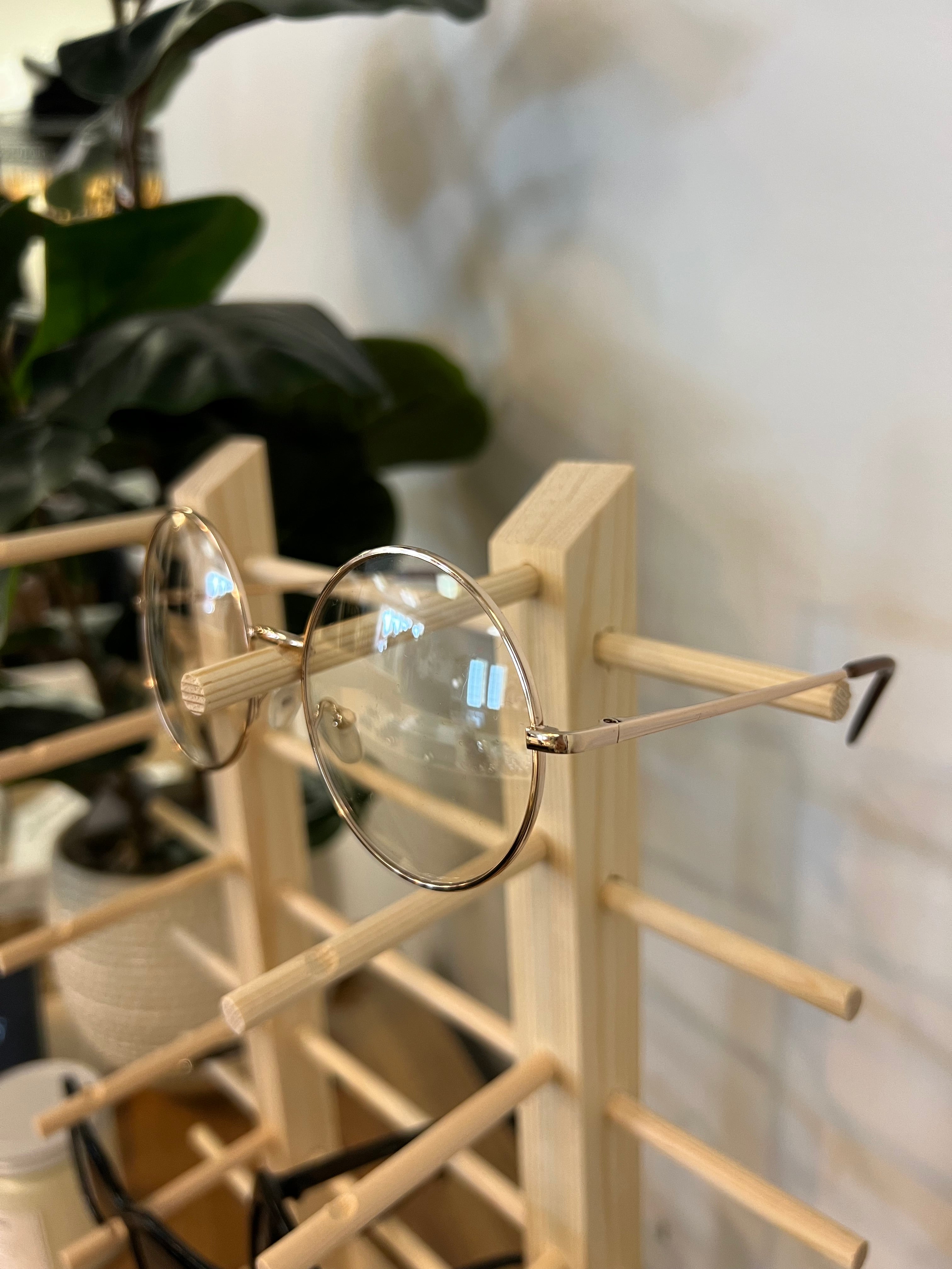Clear Round Blue Light Sunglasses