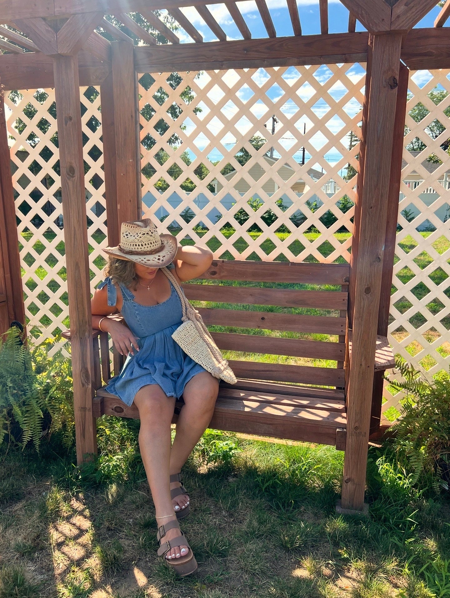 Denim Romper