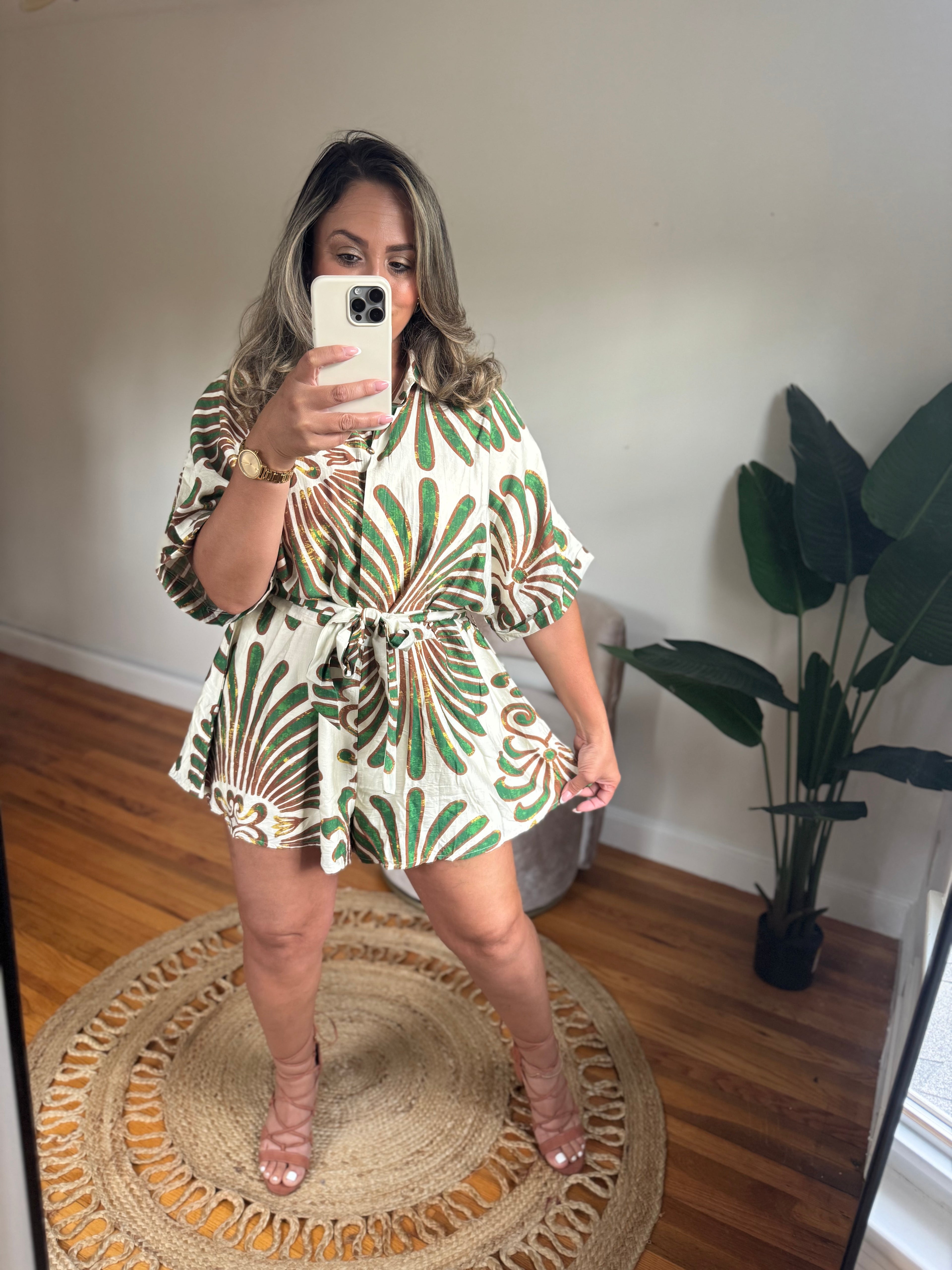 Tropical Sunset Romper