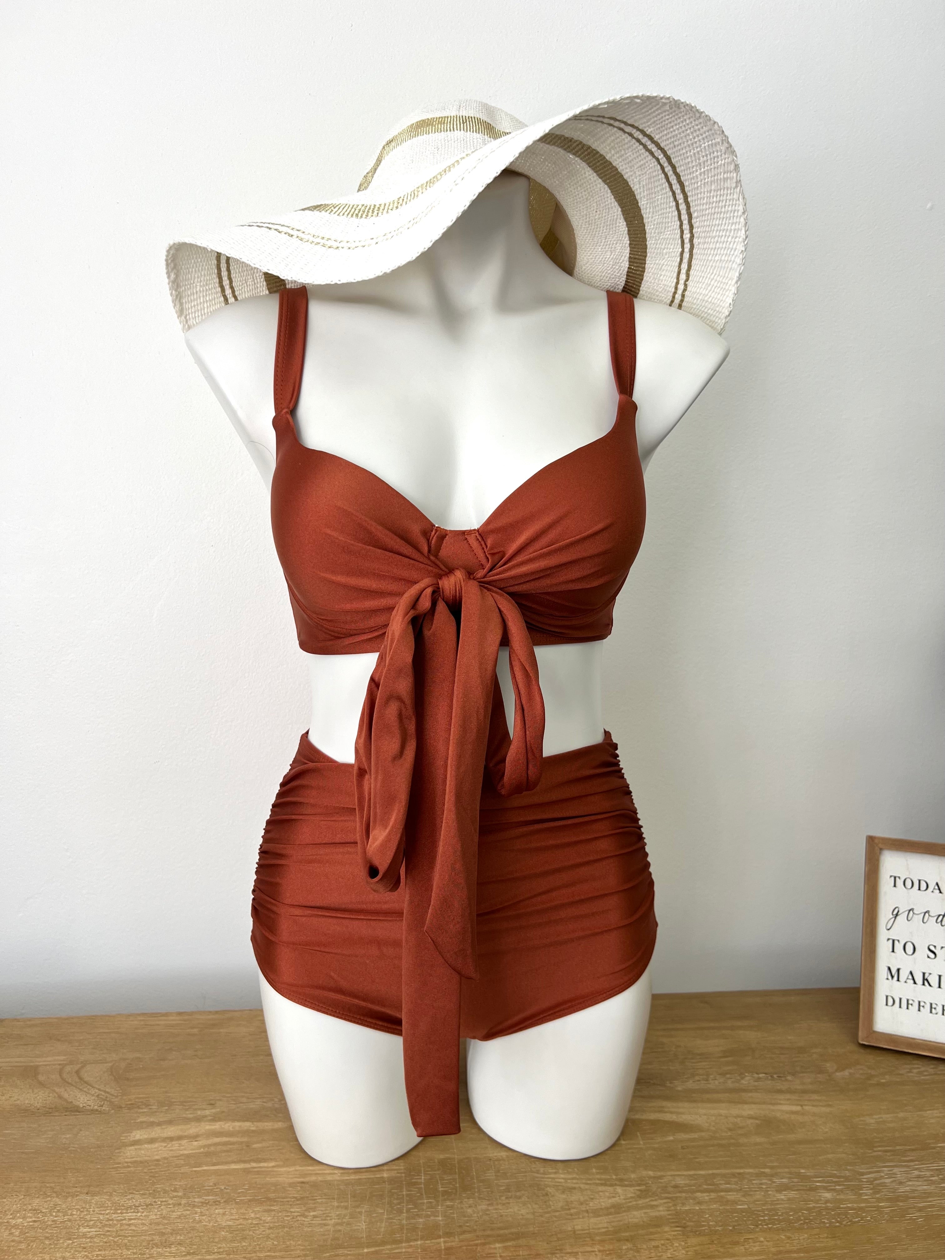 Burnt Orange Two Piece Bikini