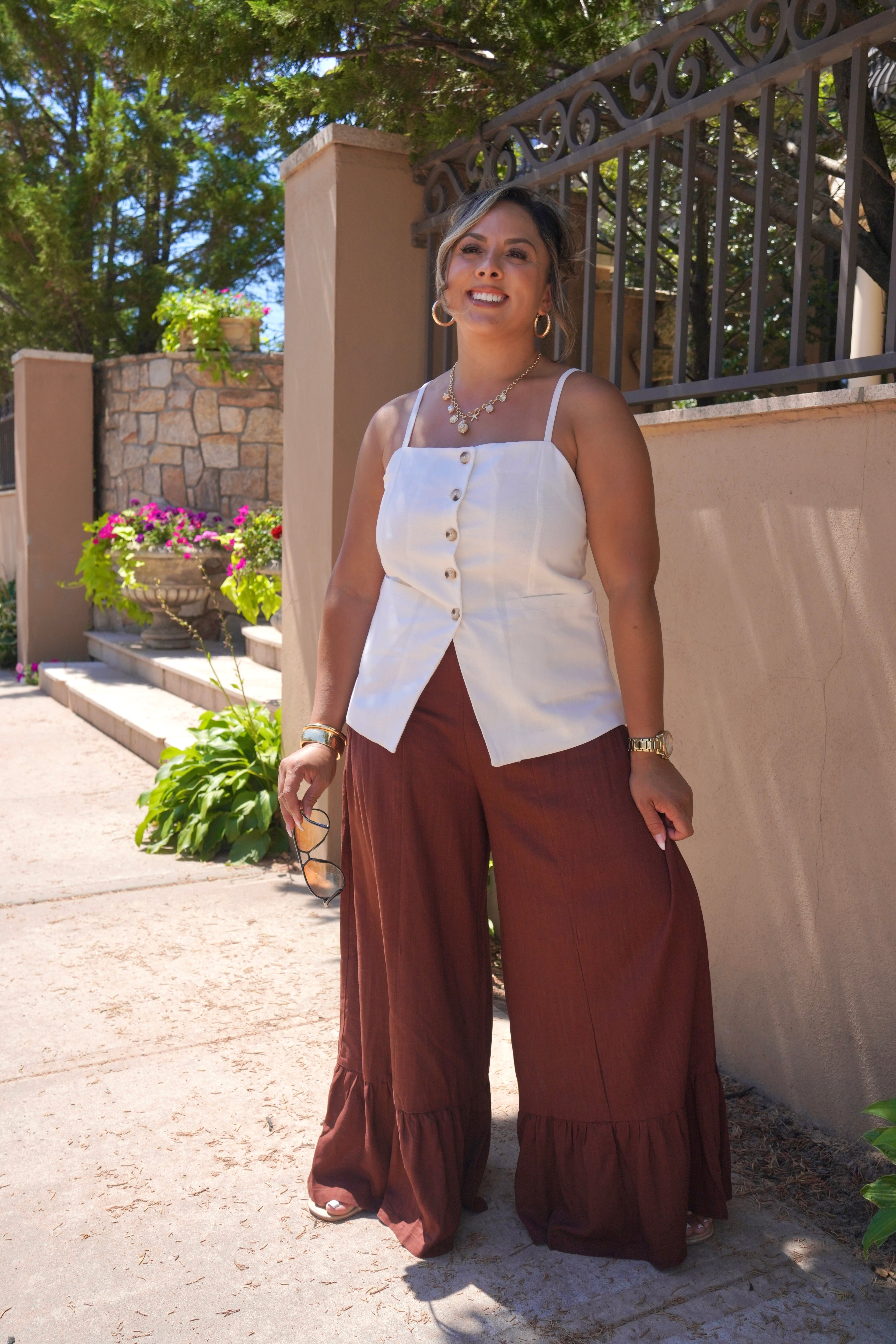 Wide Leg Linen Pants