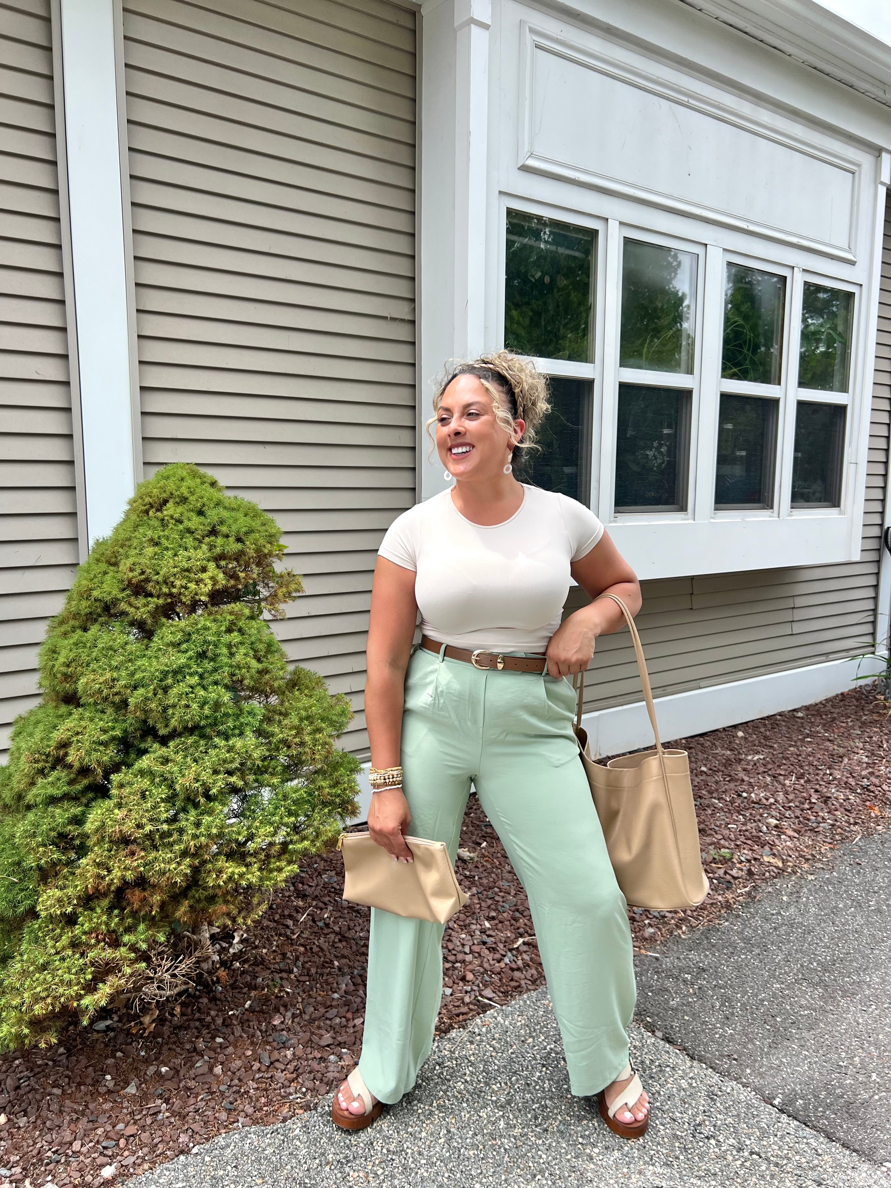Casual Button Trousers